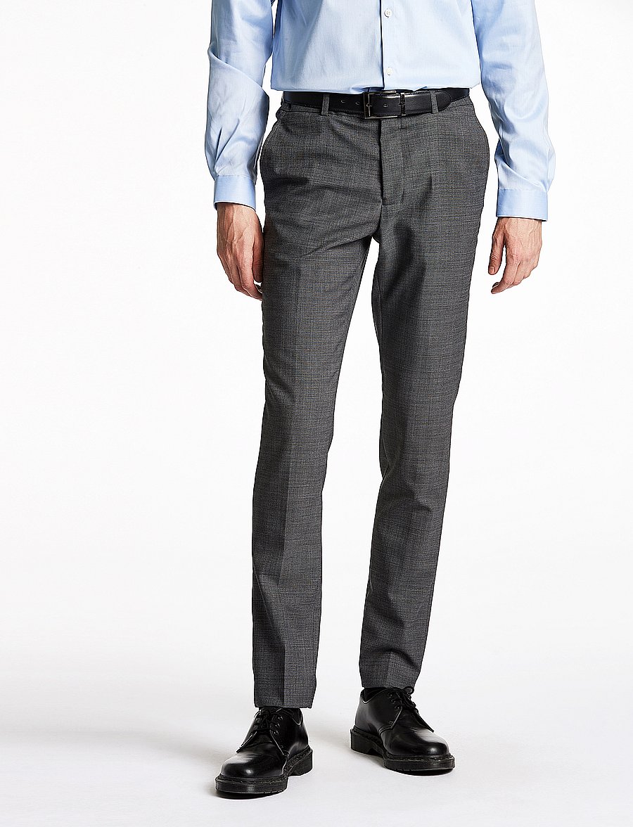 Lindbergh - Superflex pants - Ülikonnapüksid - dk grey mel - 3