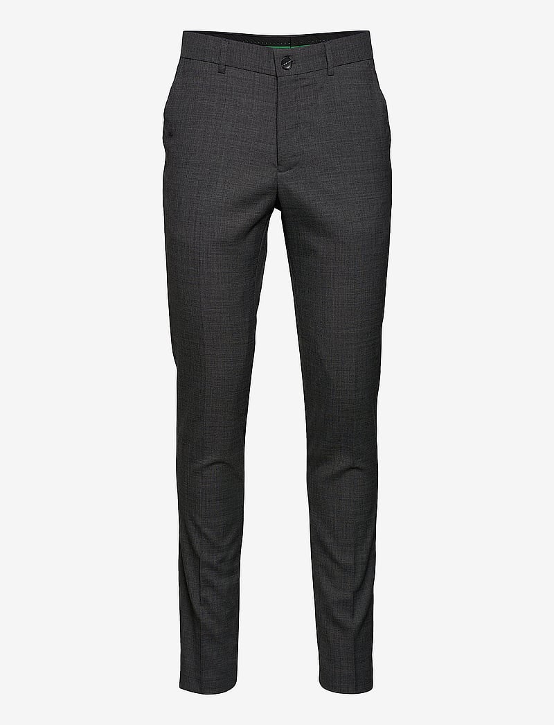 Lindbergh - Superflex pants - kostymbyxor - dk grey mel - 1