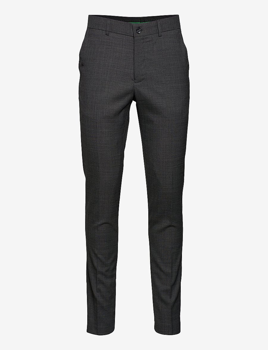 Lindbergh - Superflex pants - Ülikonnapüksid - dk grey mel - 1