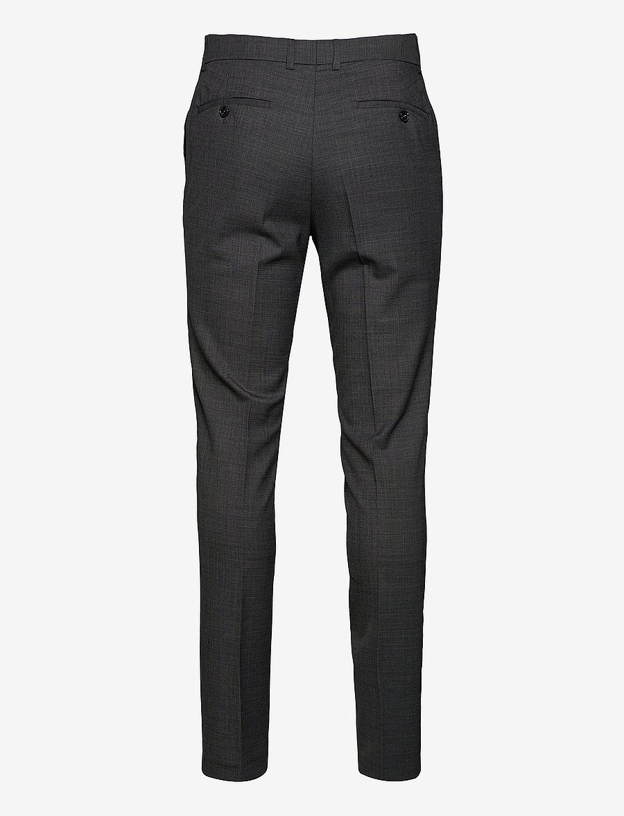 Lindbergh - Superflex pants - Ülikonnapüksid - dk grey mel - 2