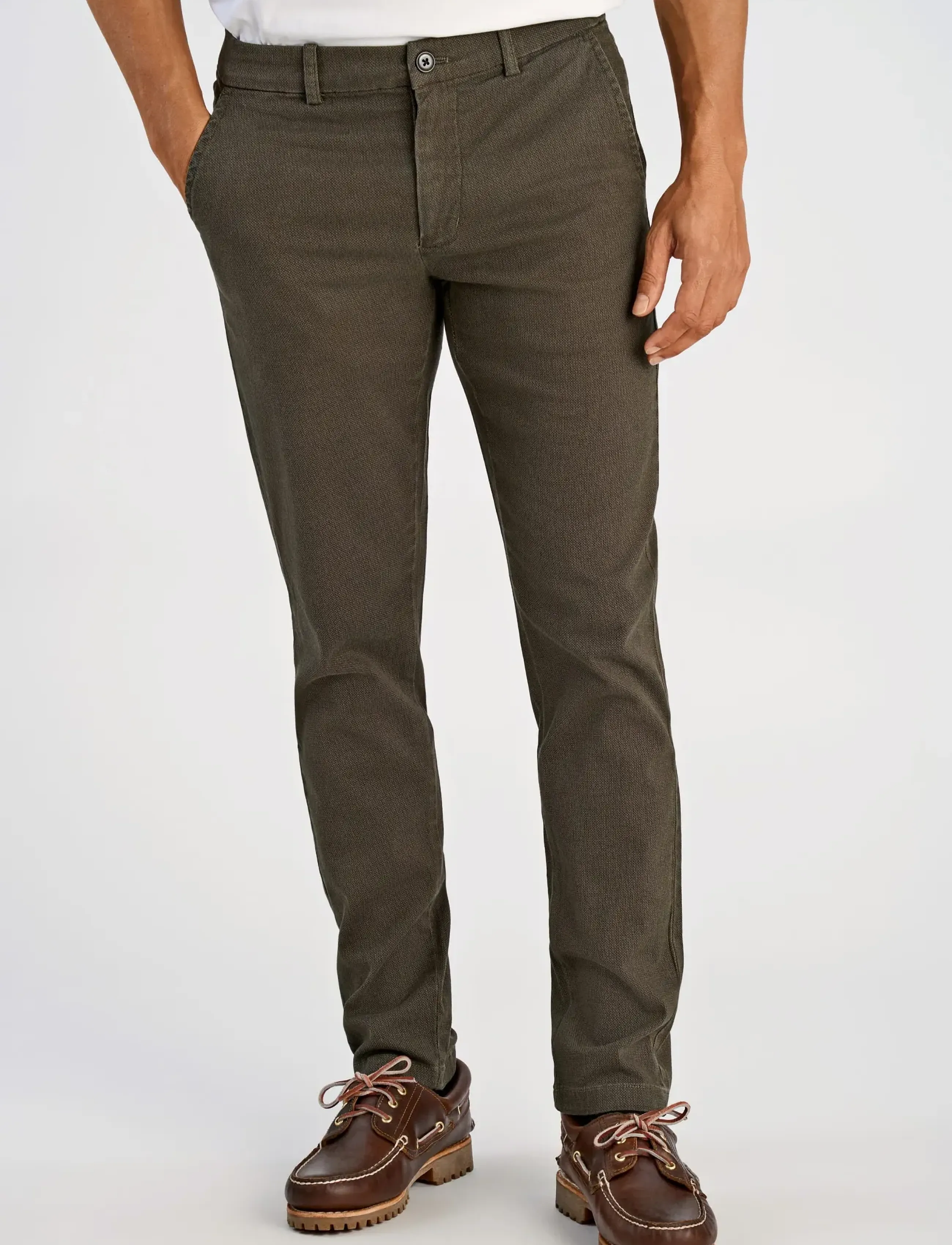 Lindbergh - Superflex AOP chino pants - sügisesed riided - army - 3