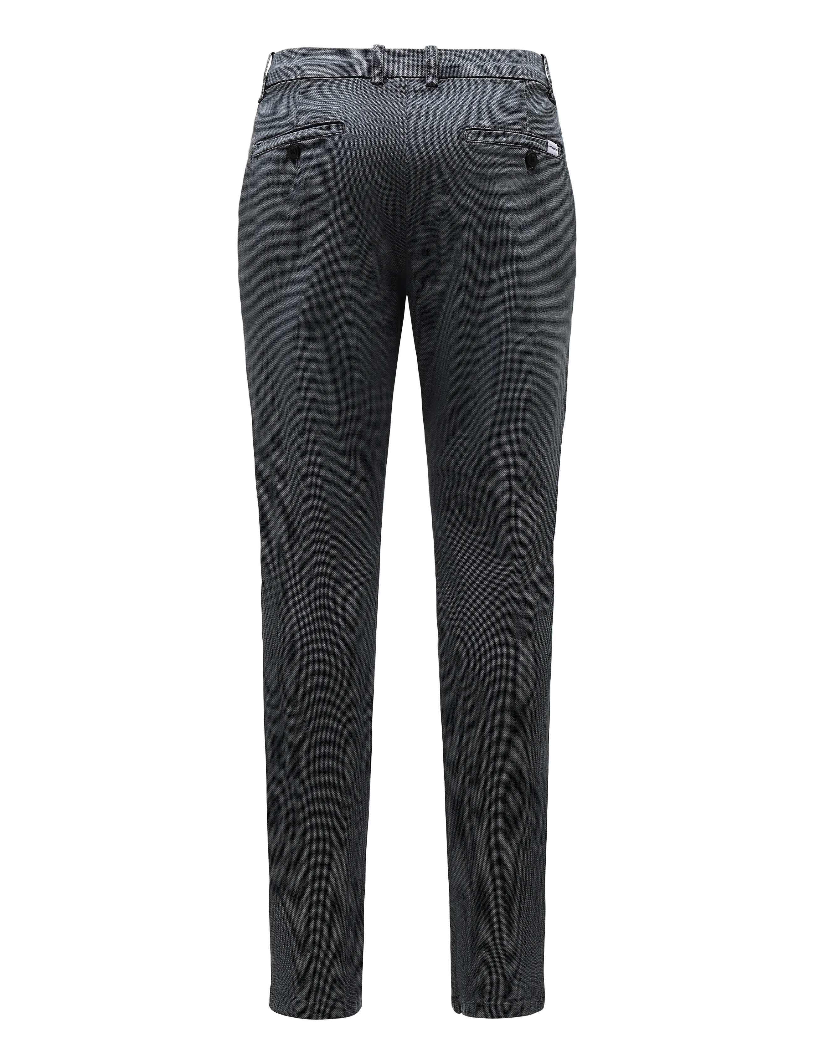 Lindbergh - Superflex AOP chino pants - jakkesætsbukser - blue grey - 1