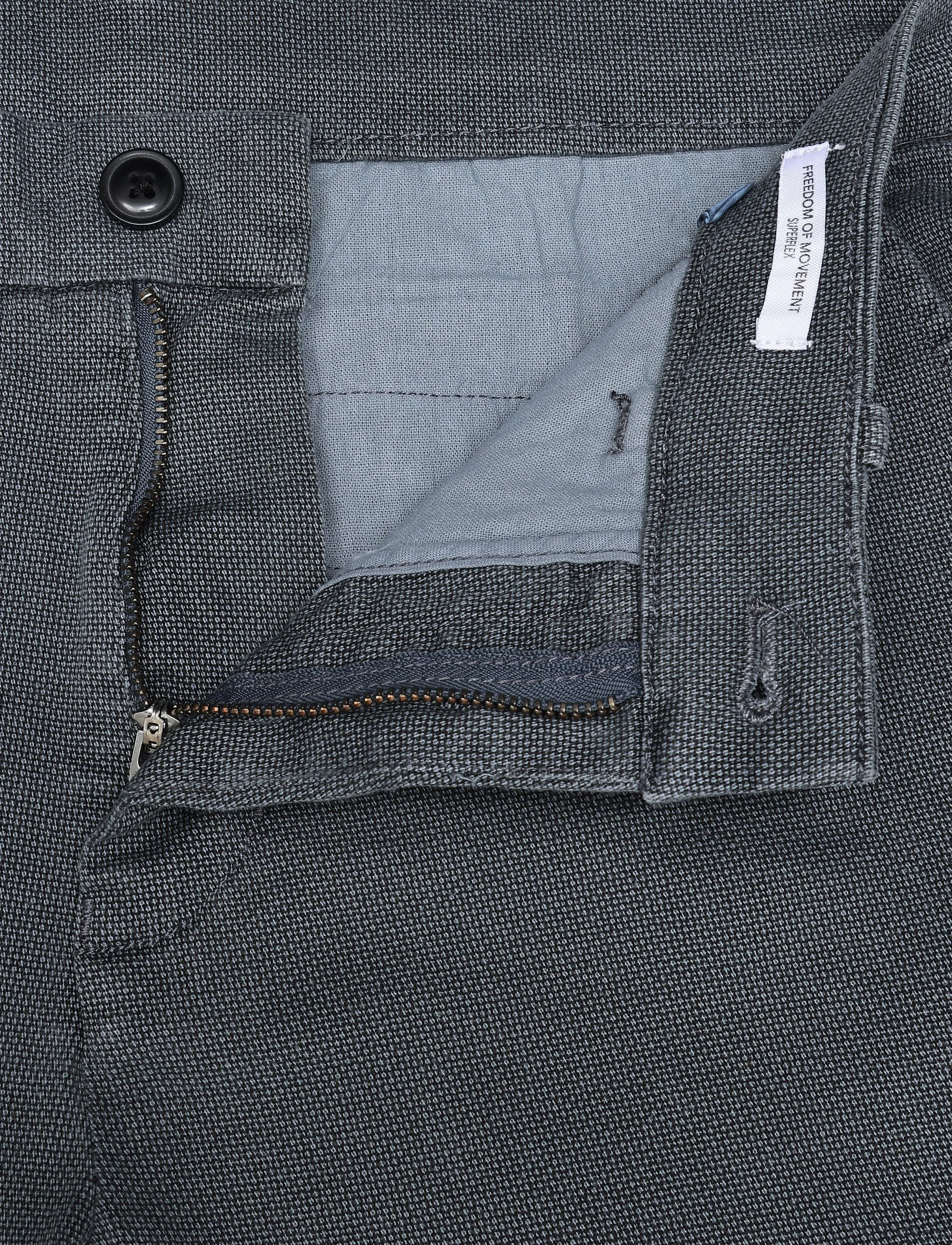 Lindbergh - Superflex AOP chino pants - jakkesætsbukser - blue grey - 3