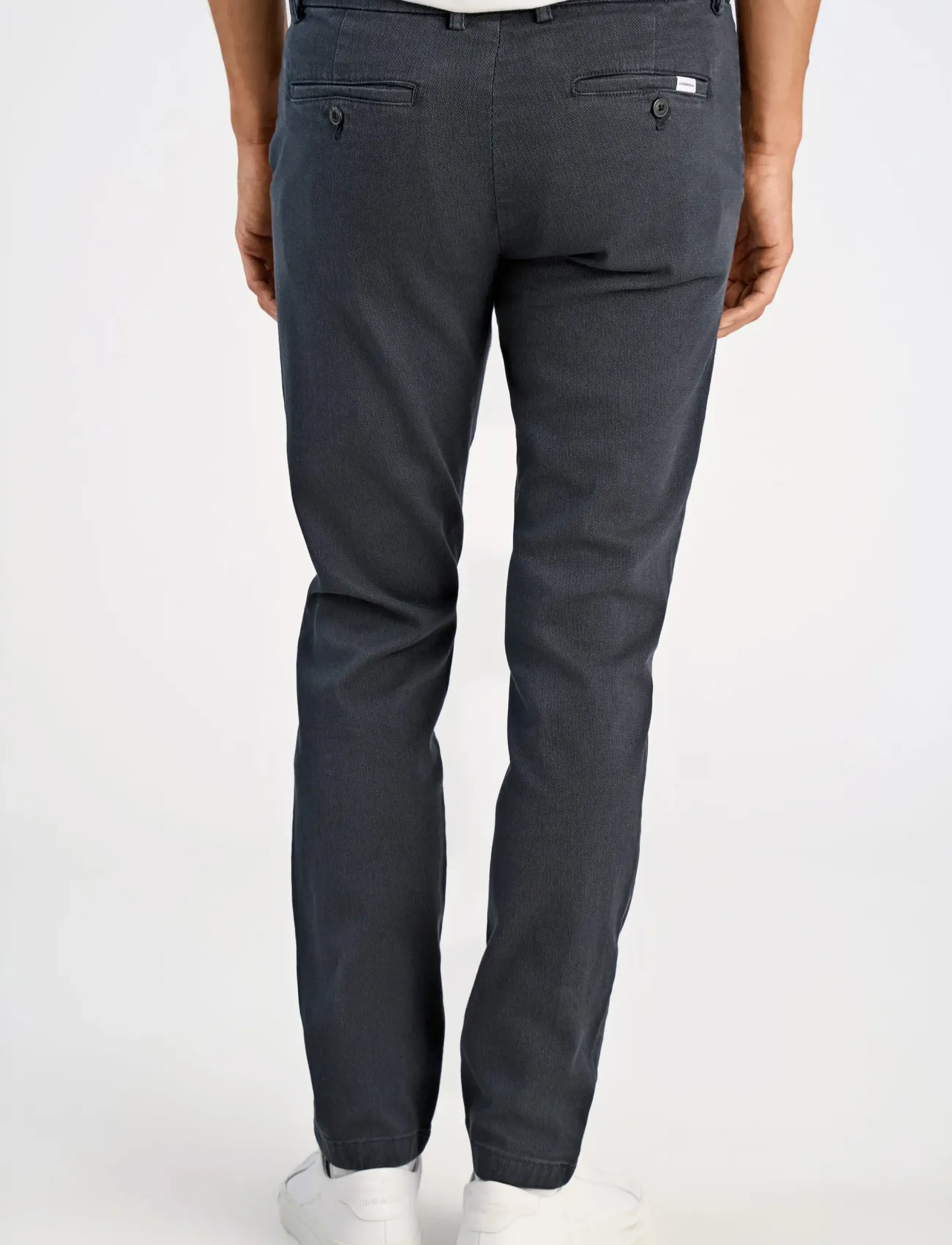 Lindbergh - Superflex AOP chino pants - herbstliche kleidung - navy - 4
