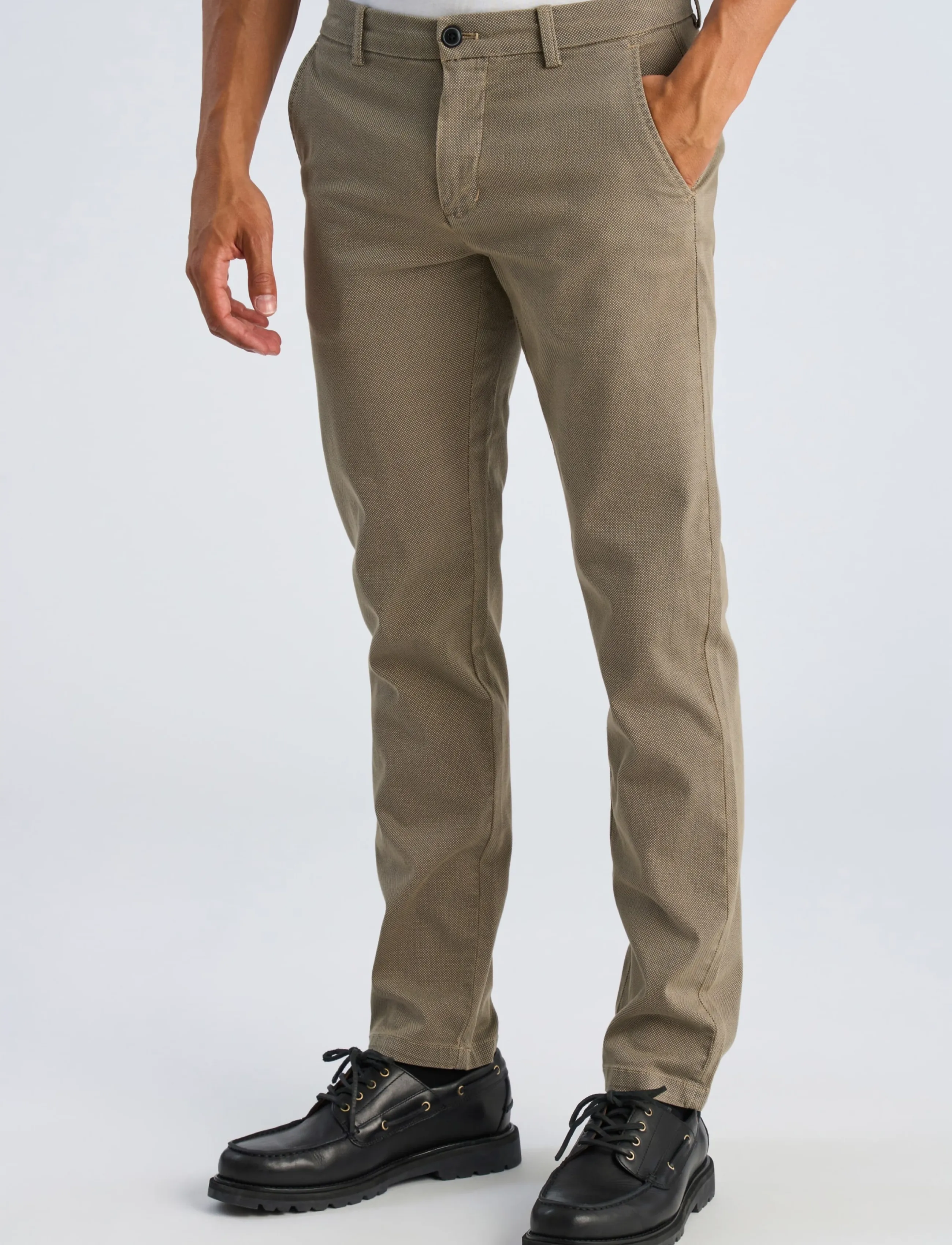 Lindbergh - Superflex AOP chino pants - autumn clothing - sand - 3