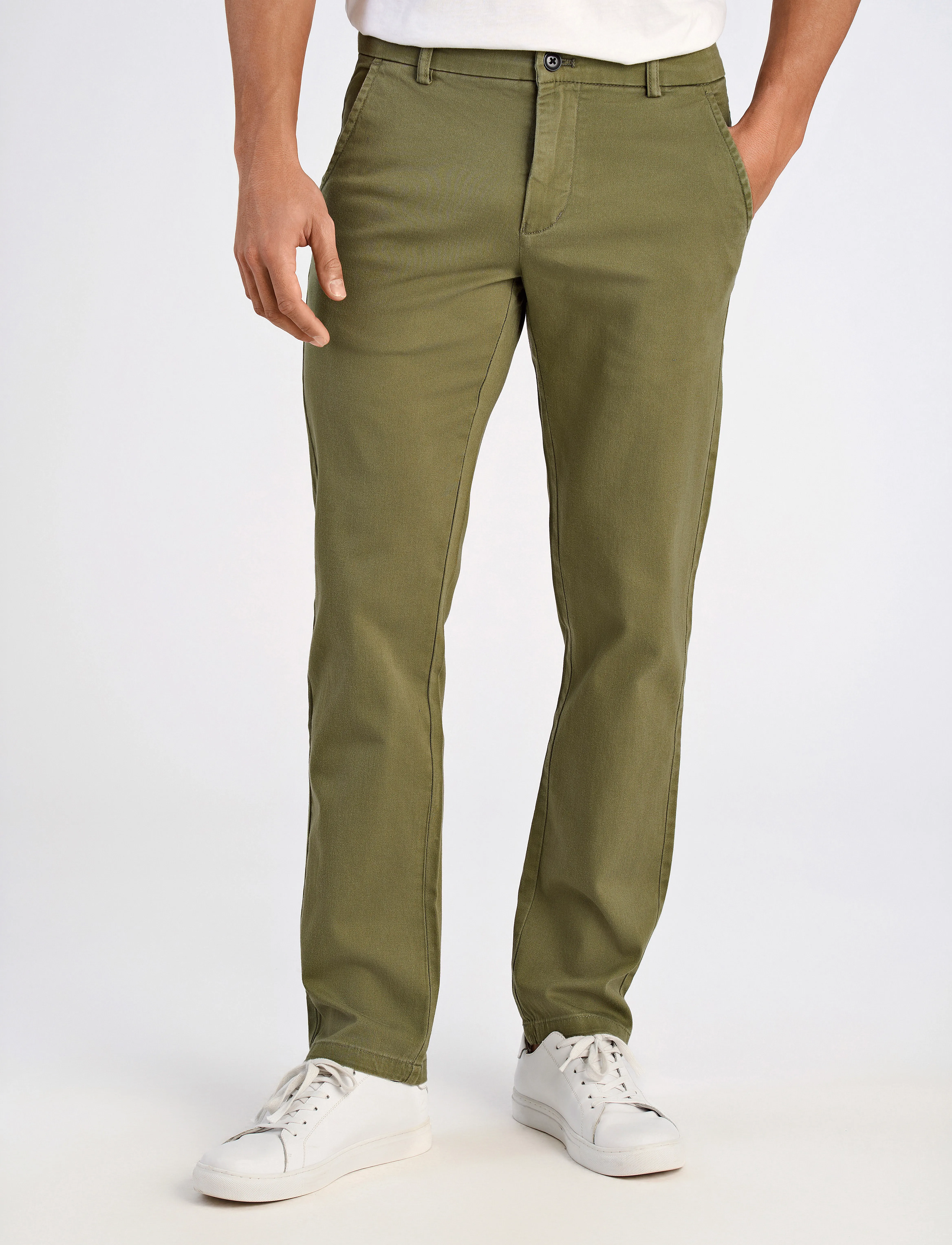 Lindbergh - Superflex chino pants - chino püksid - army - 3