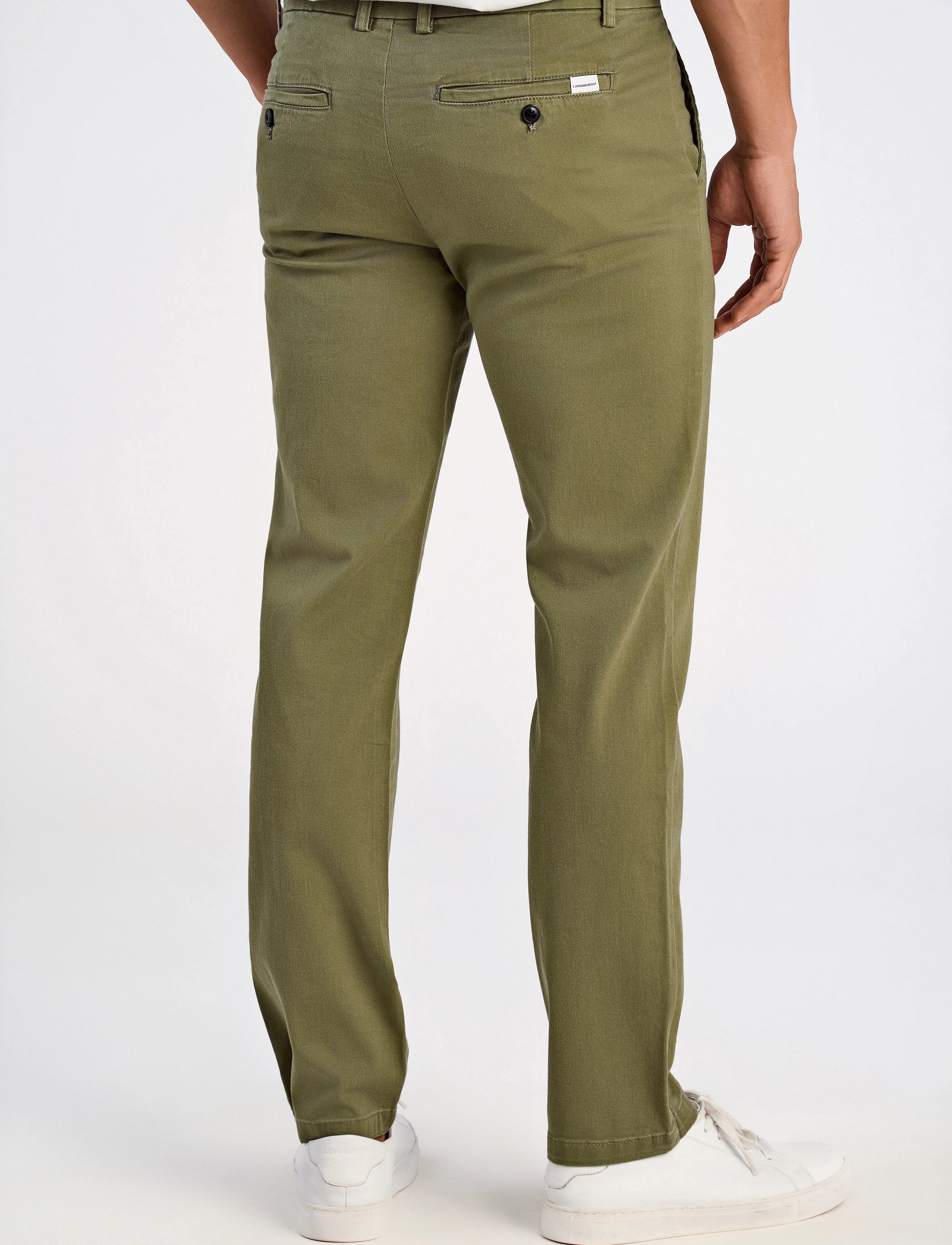 Lindbergh - Superflex chino pants - suit trousers - army - 4