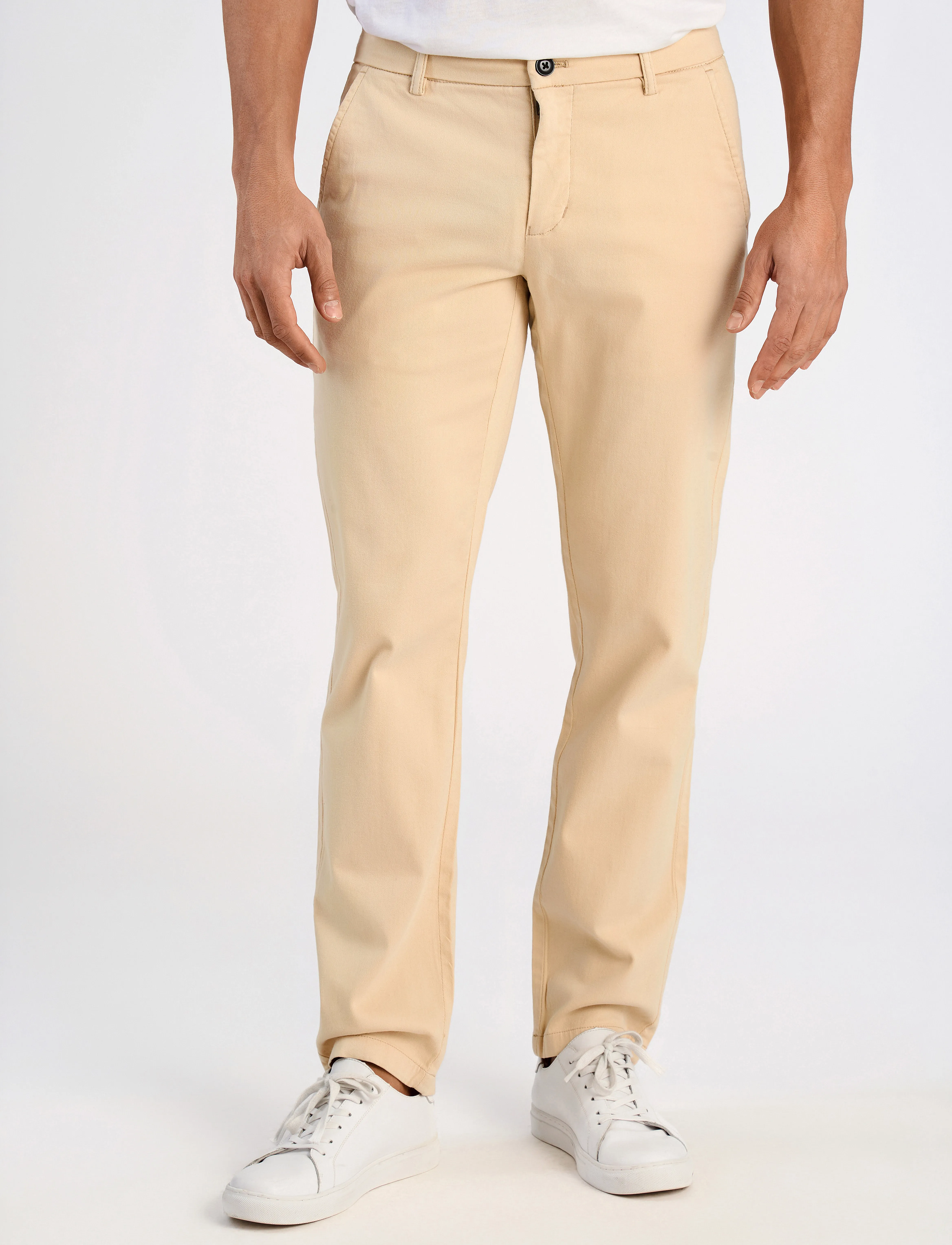 Lindbergh - Superflex chino pants - anzugshosen - beige - 3