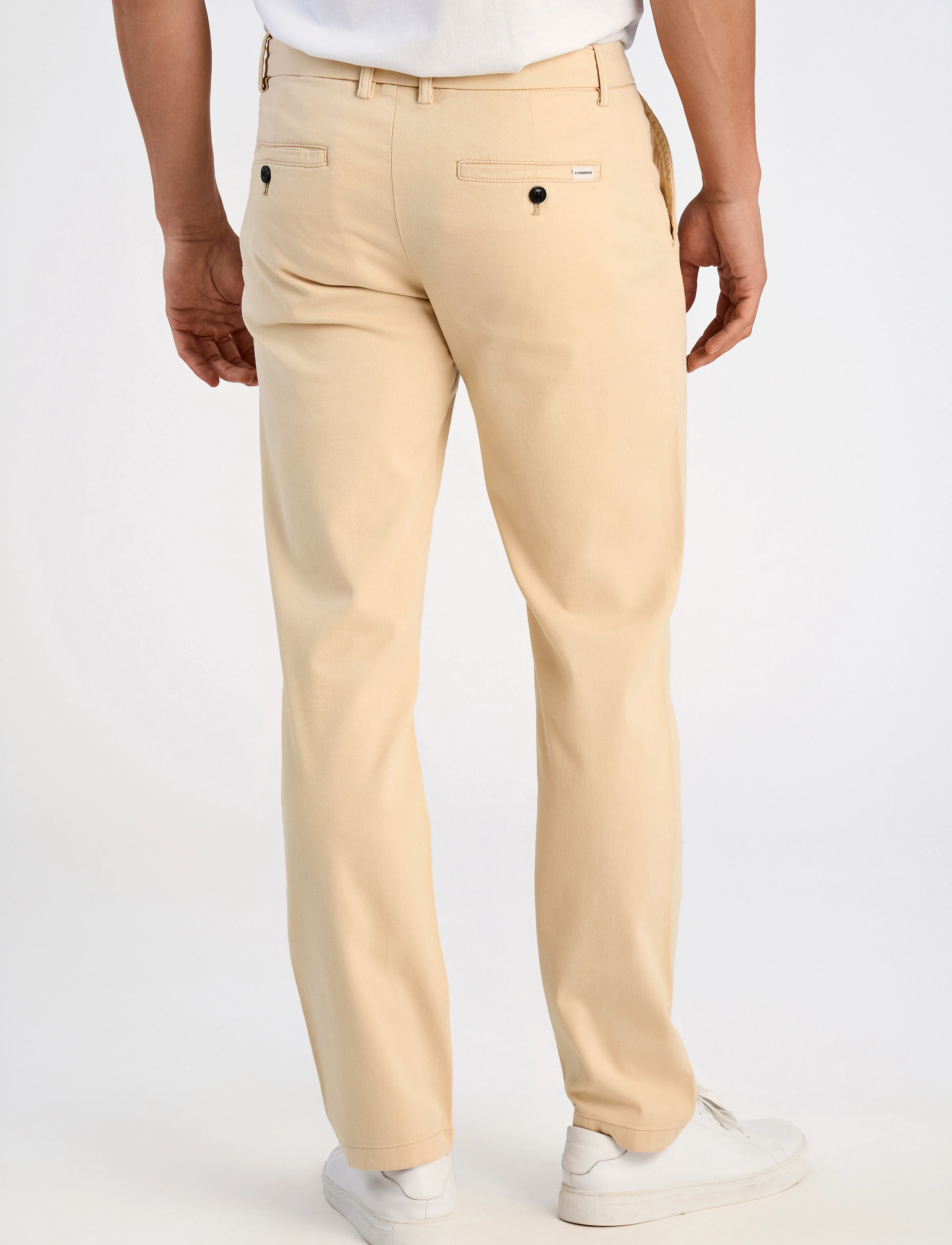 Lindbergh - Superflex chino pants - anzugshosen - beige - 4