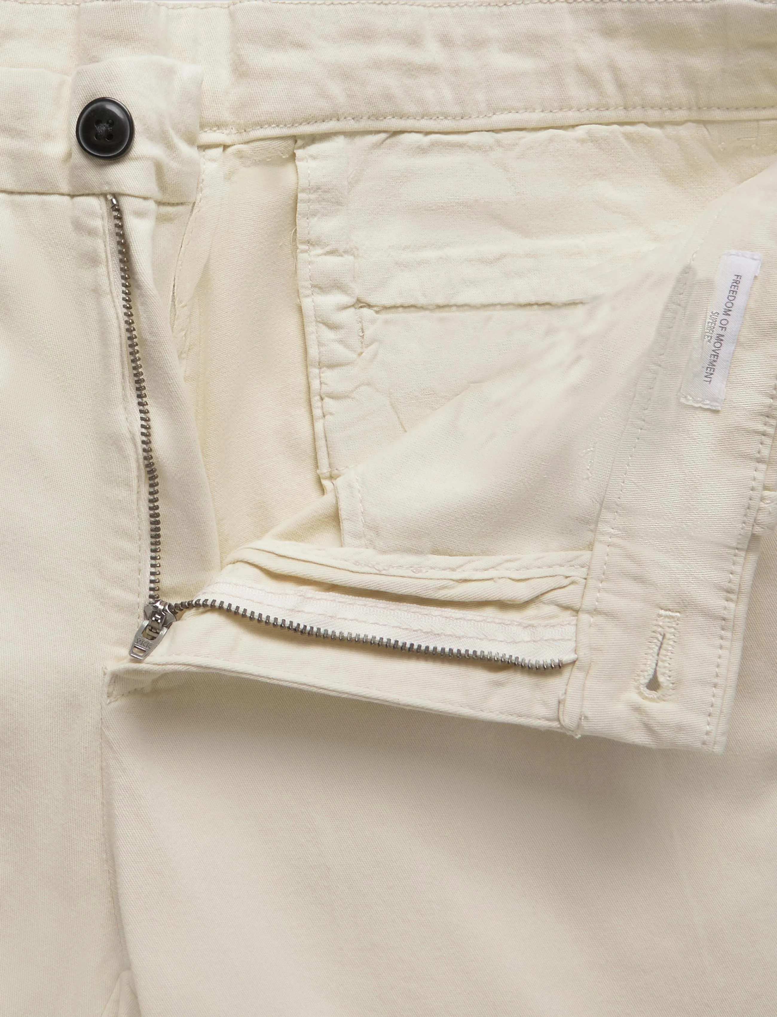 Lindbergh - Superflex chino pants - bukser & jeans - cream white - 3