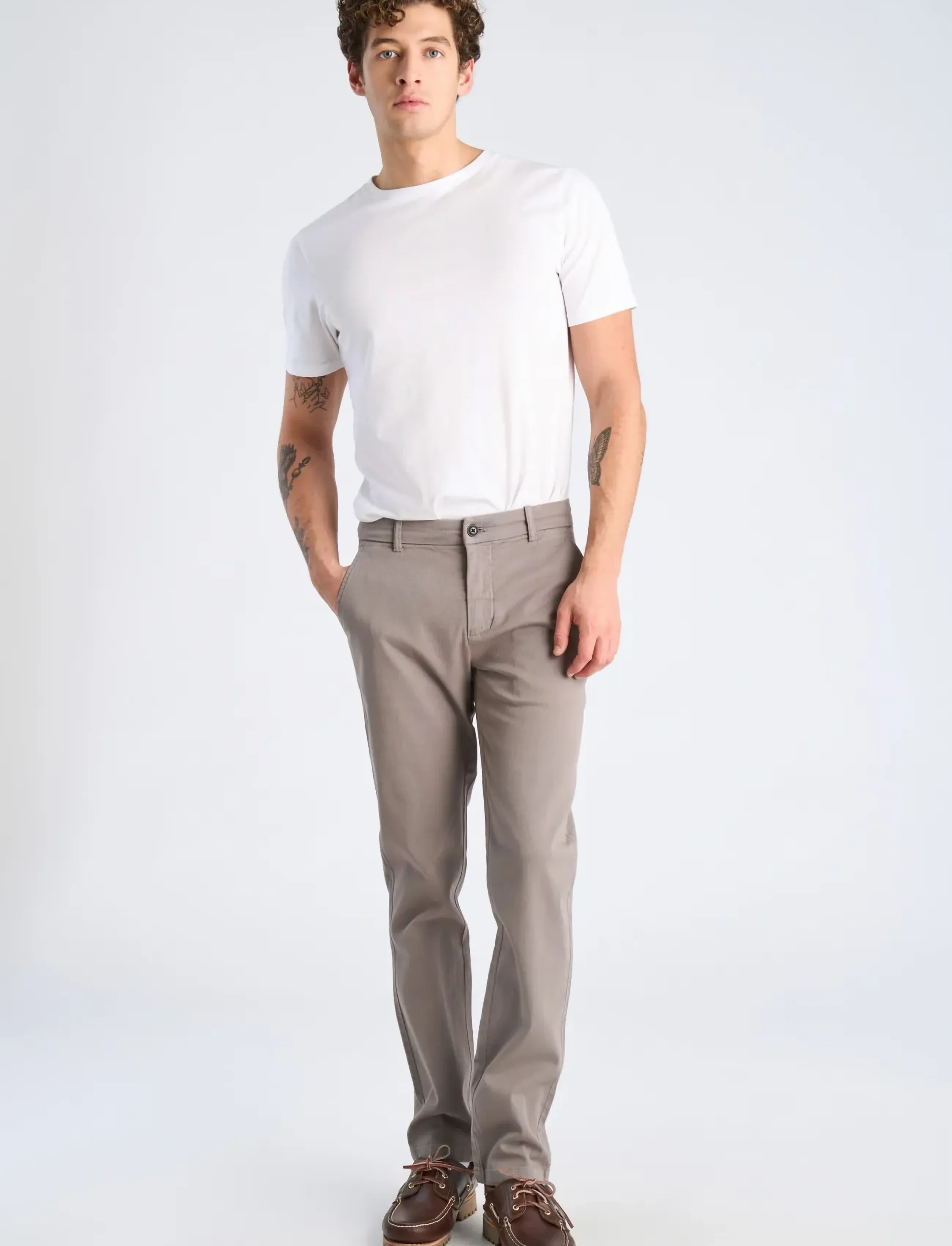 Lindbergh - Superflex chino pants - herren - grey - 0