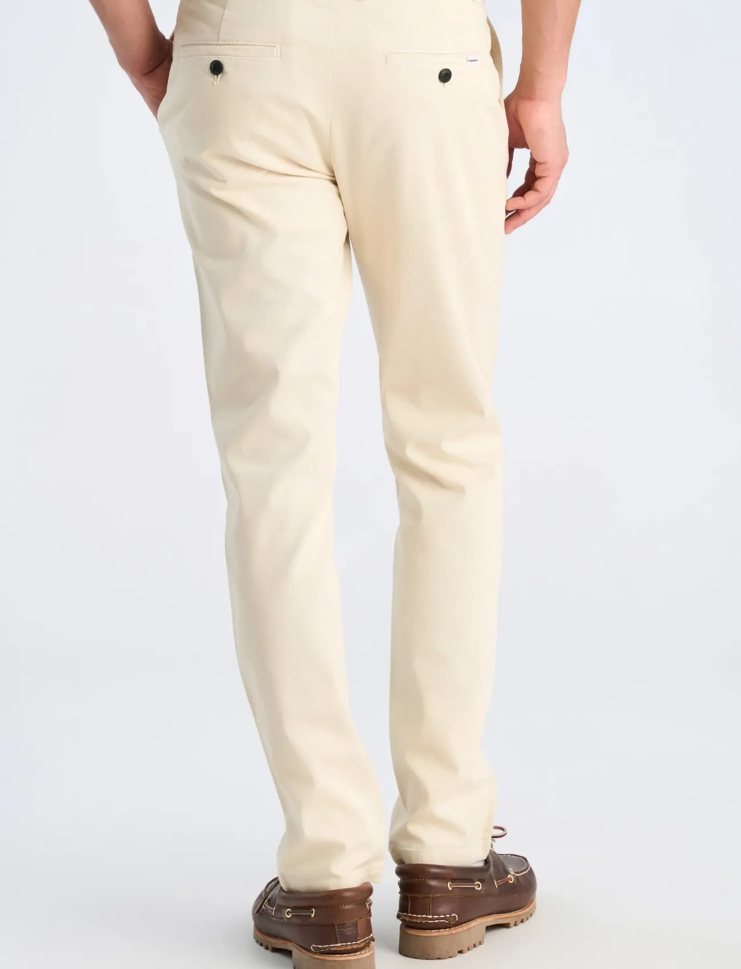 Lindbergh - Superflex chino pants - jakkesætsbukser - lt stone - 4