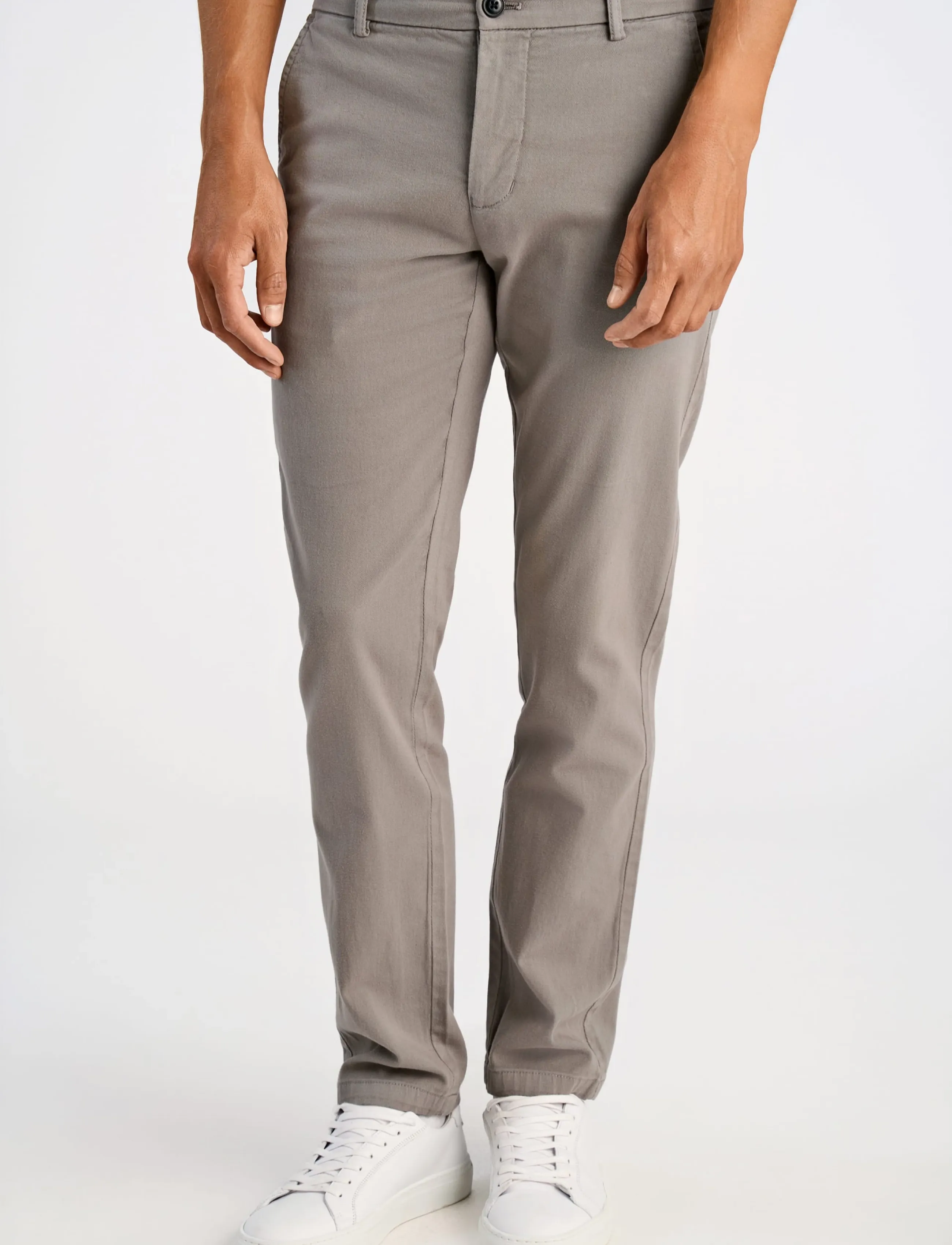 Lindbergh - Superflex chino pants - trousers & jeans - silver grey - 3