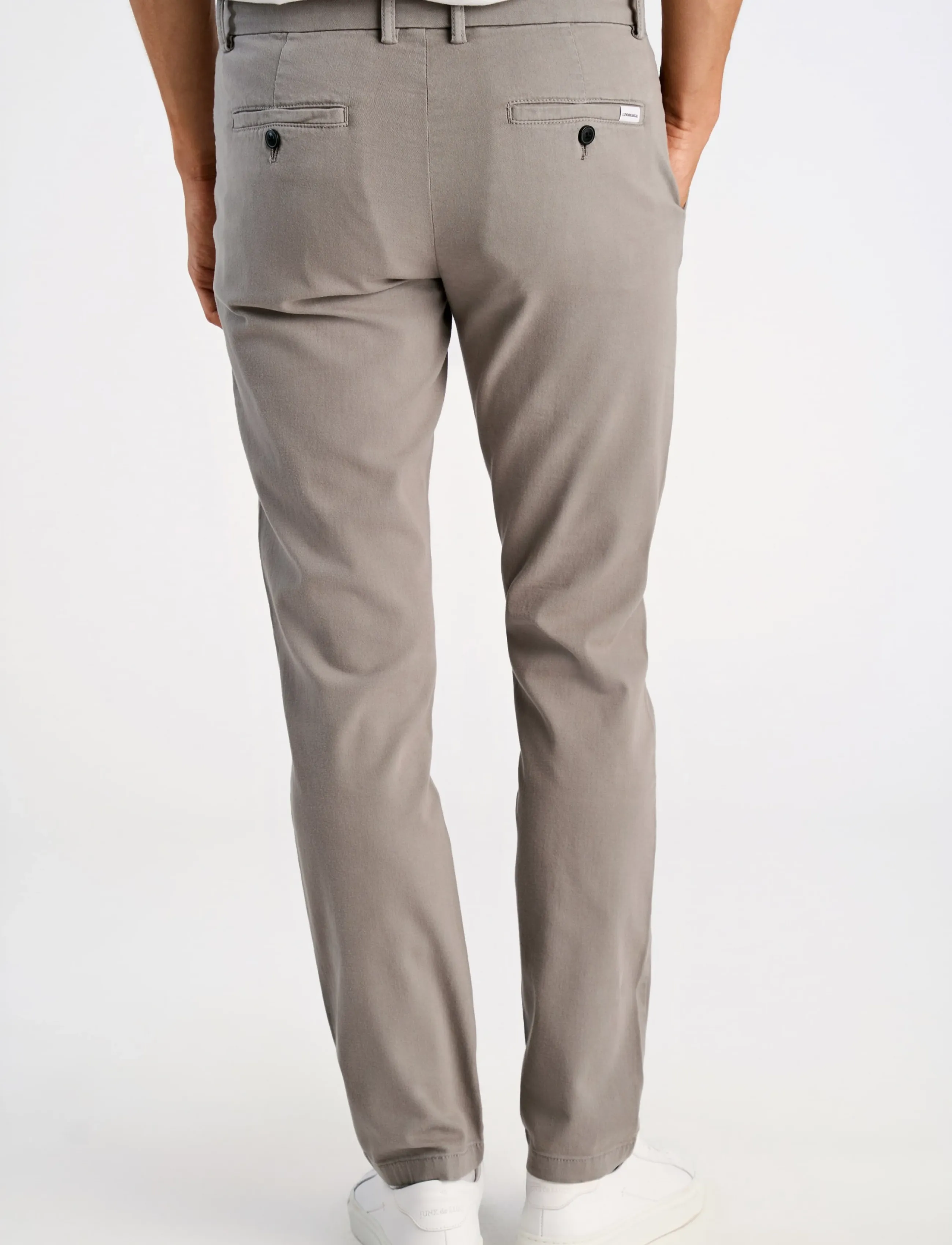 Lindbergh - Superflex chino pants - trousers & jeans - silver grey - 4