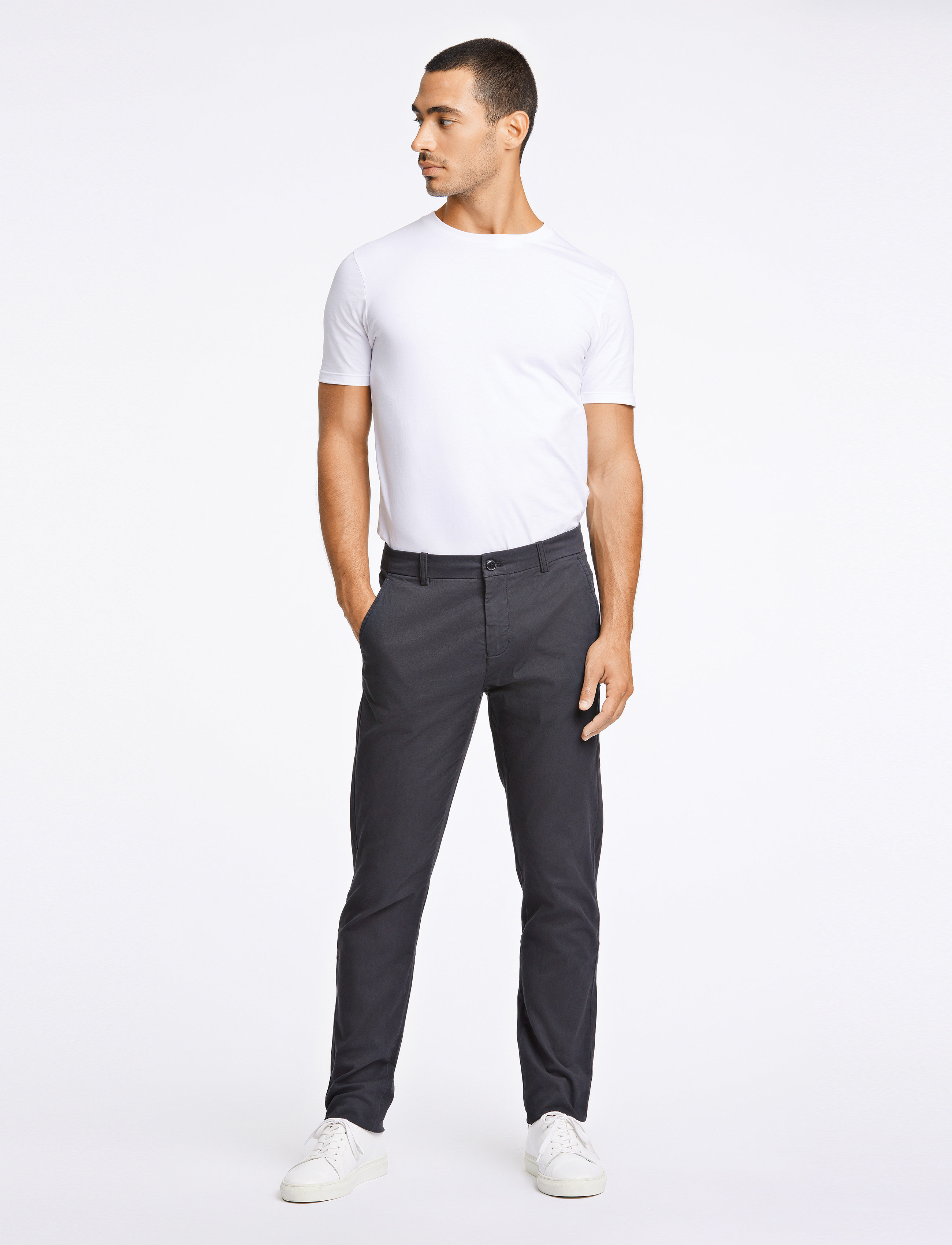 Lindbergh Superflex Chino Pants, 36 x 34, Trousers, Schwarz - Chinos, Männerswear