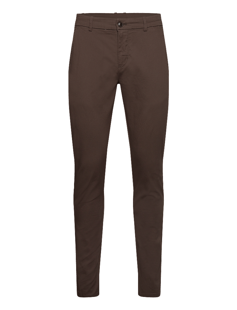 Lindbergh - Superflex chino pants - chino püksid - deep brown - 0