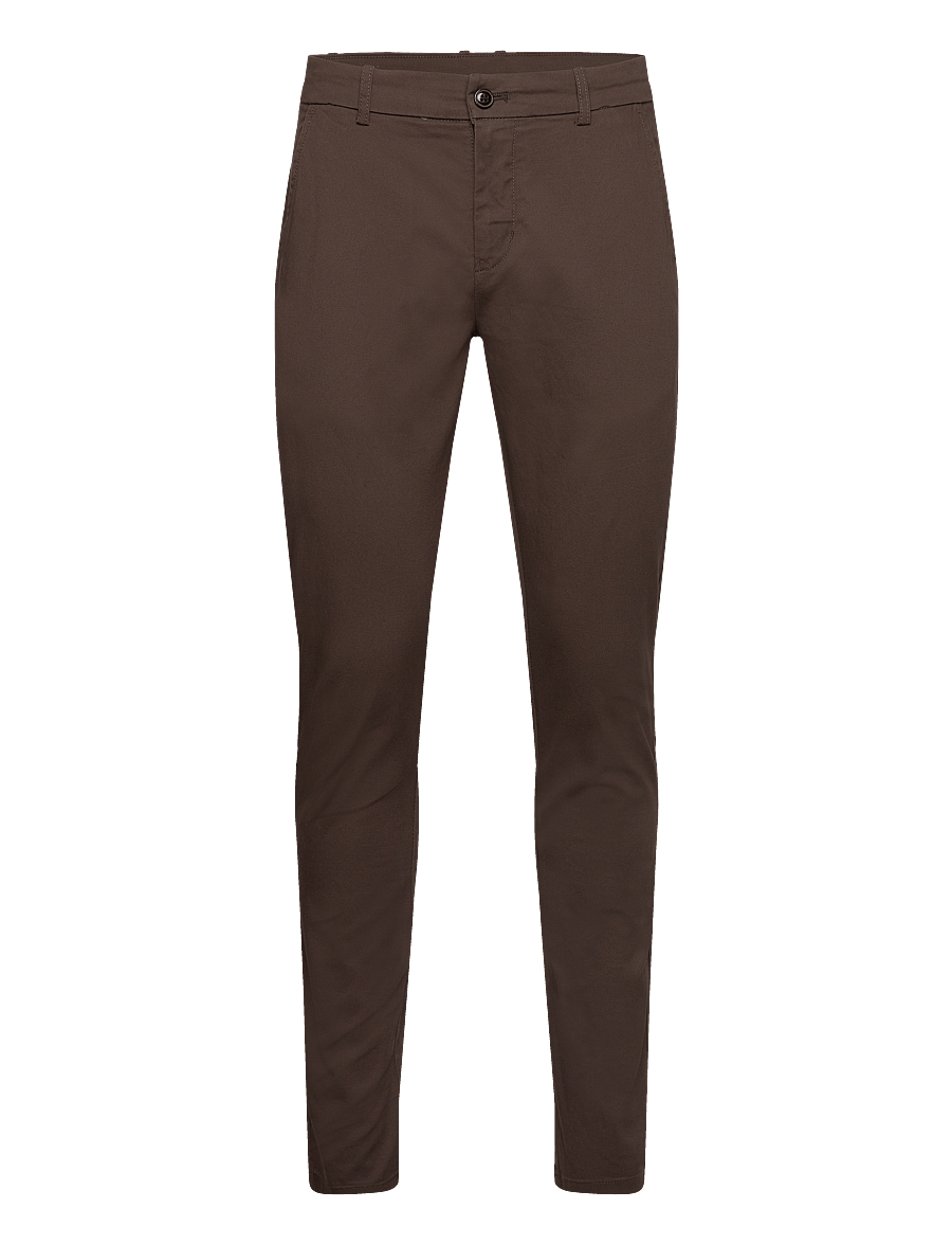 Lindbergh - Superflex chino pants - chinos - deep brown - 0