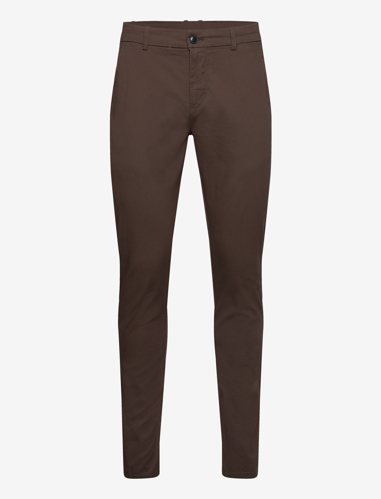 Lindbergh - Superflex chino pants - efterårstøj - deep brown - 0