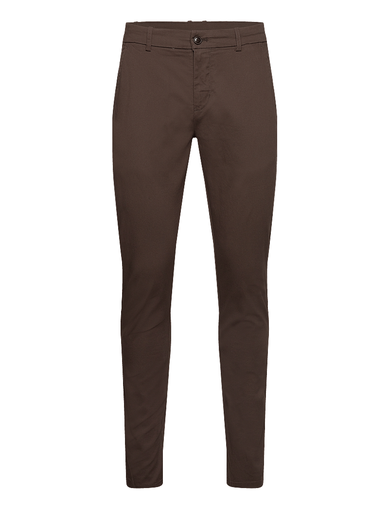 Lindbergh - Superflex chino pants - chinos - deep brown - 0
