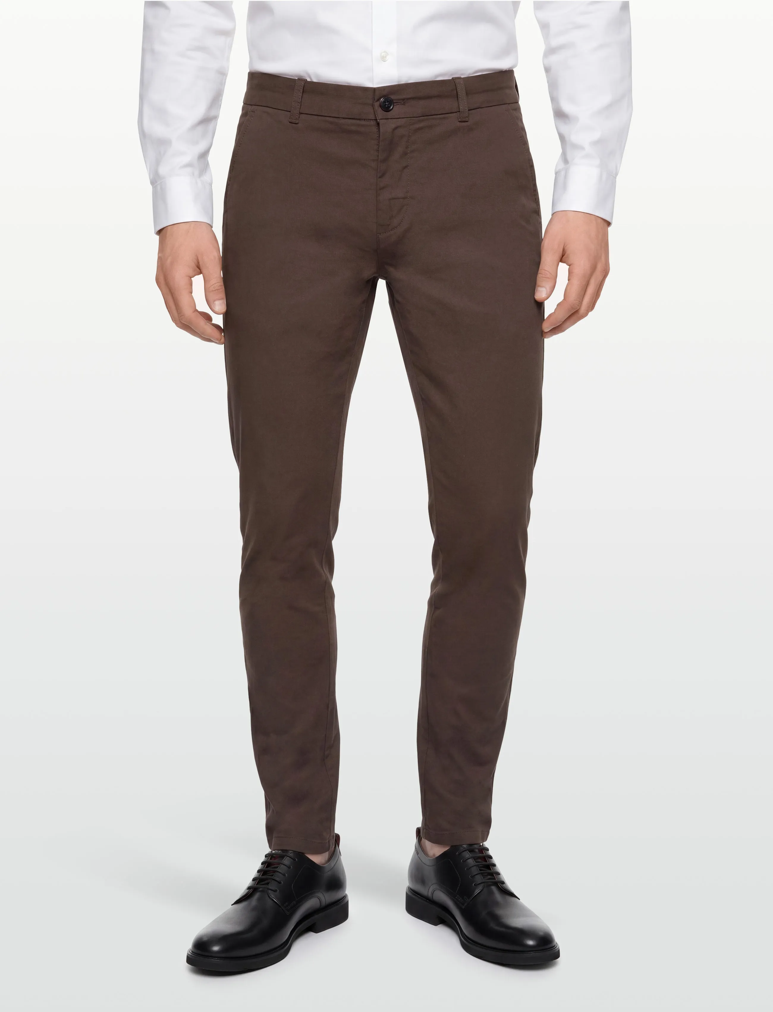 Lindbergh - Superflex chino pants - chinos - deep brown - 3