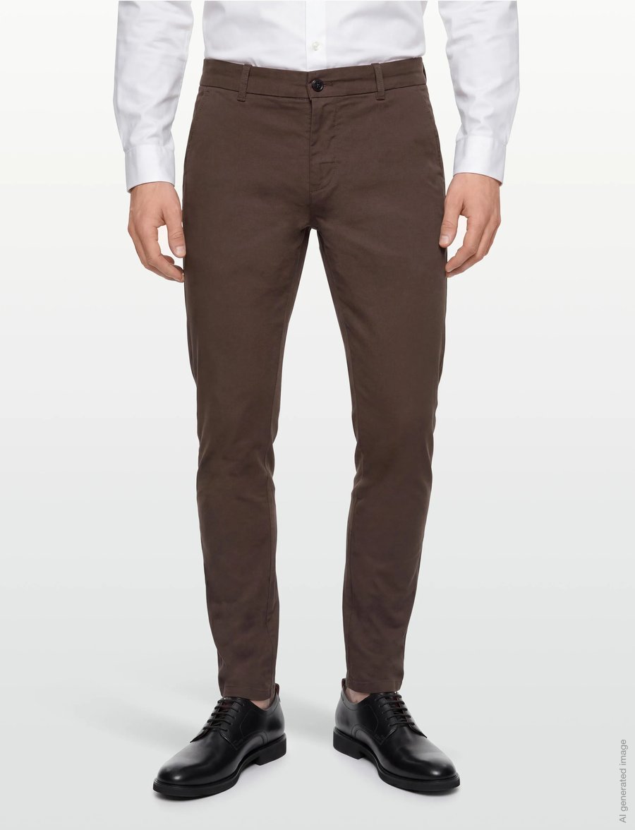 Lindbergh - Superflex chino pants - chinos - deep brown - 3