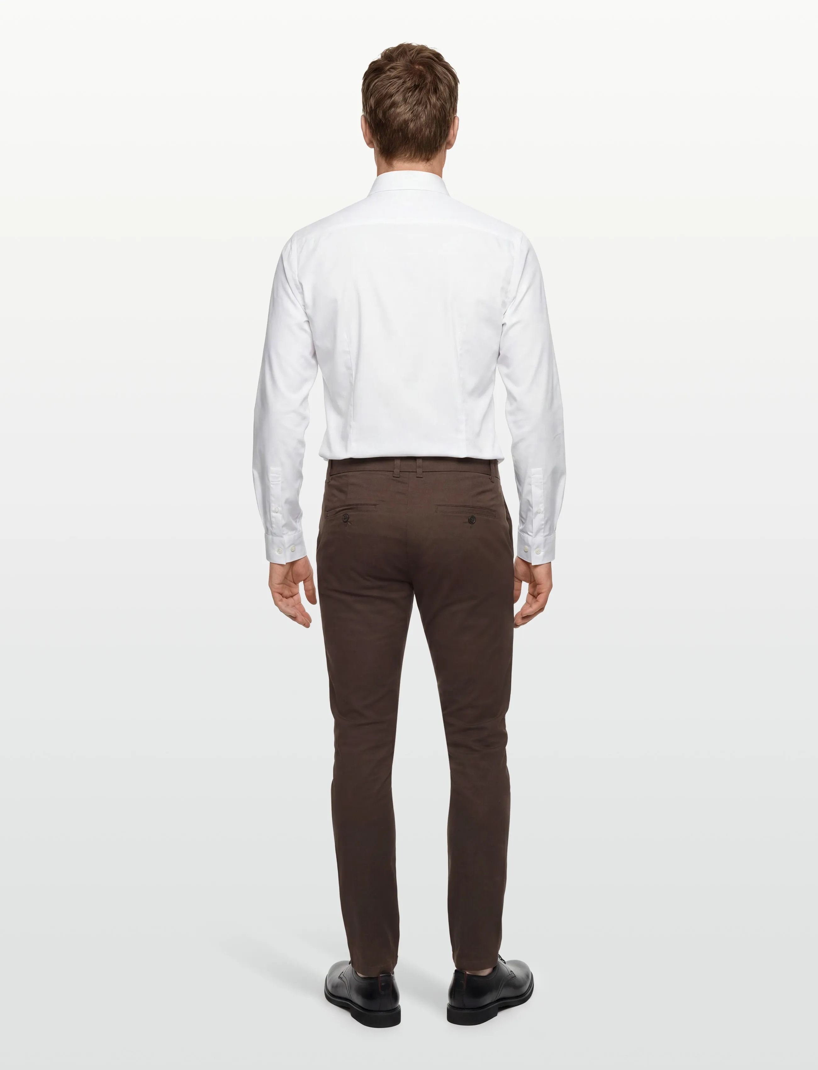 Lindbergh - Superflex chino pants - chinos - deep brown - 4
