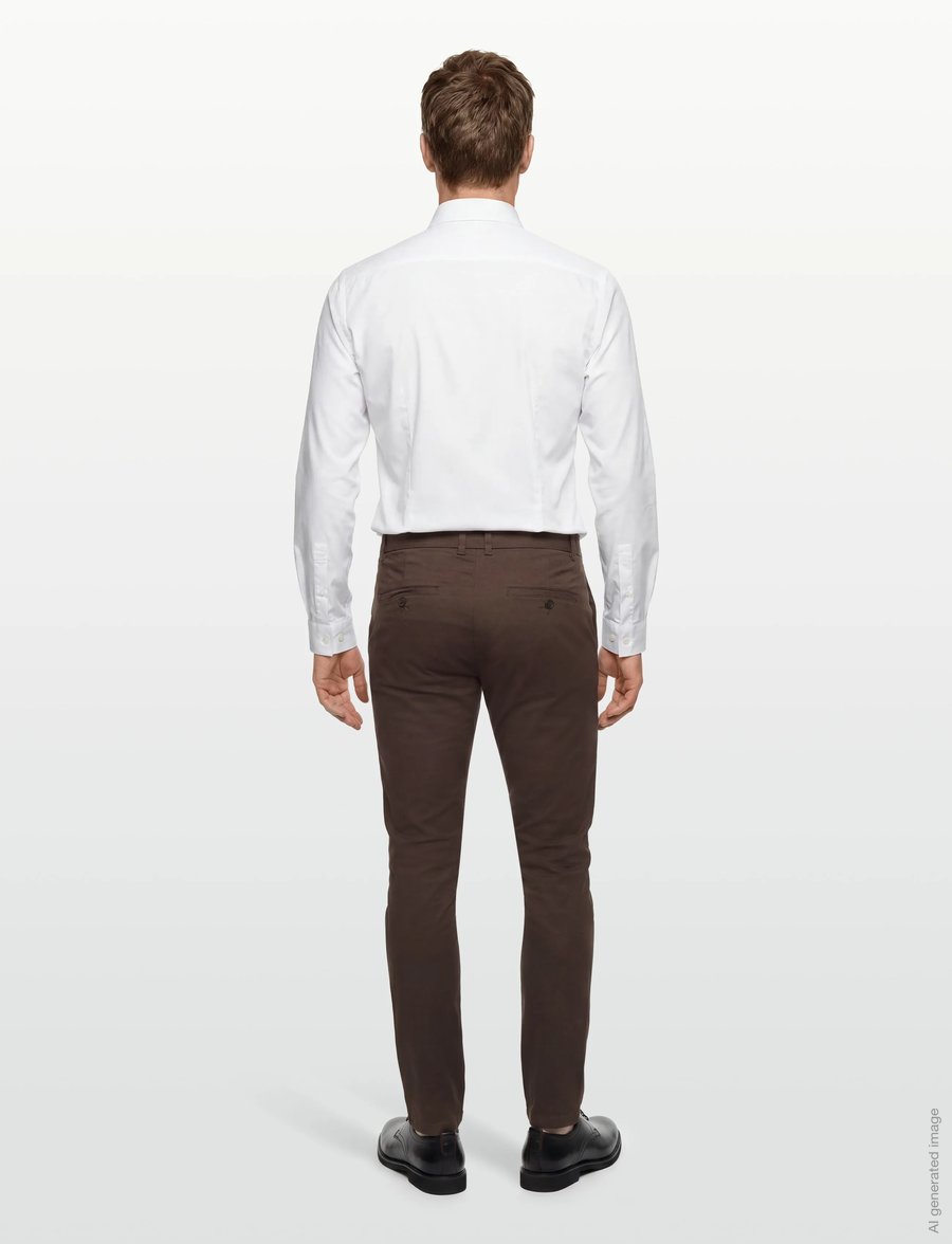 Lindbergh - Superflex chino pants - chinos - deep brown - 4