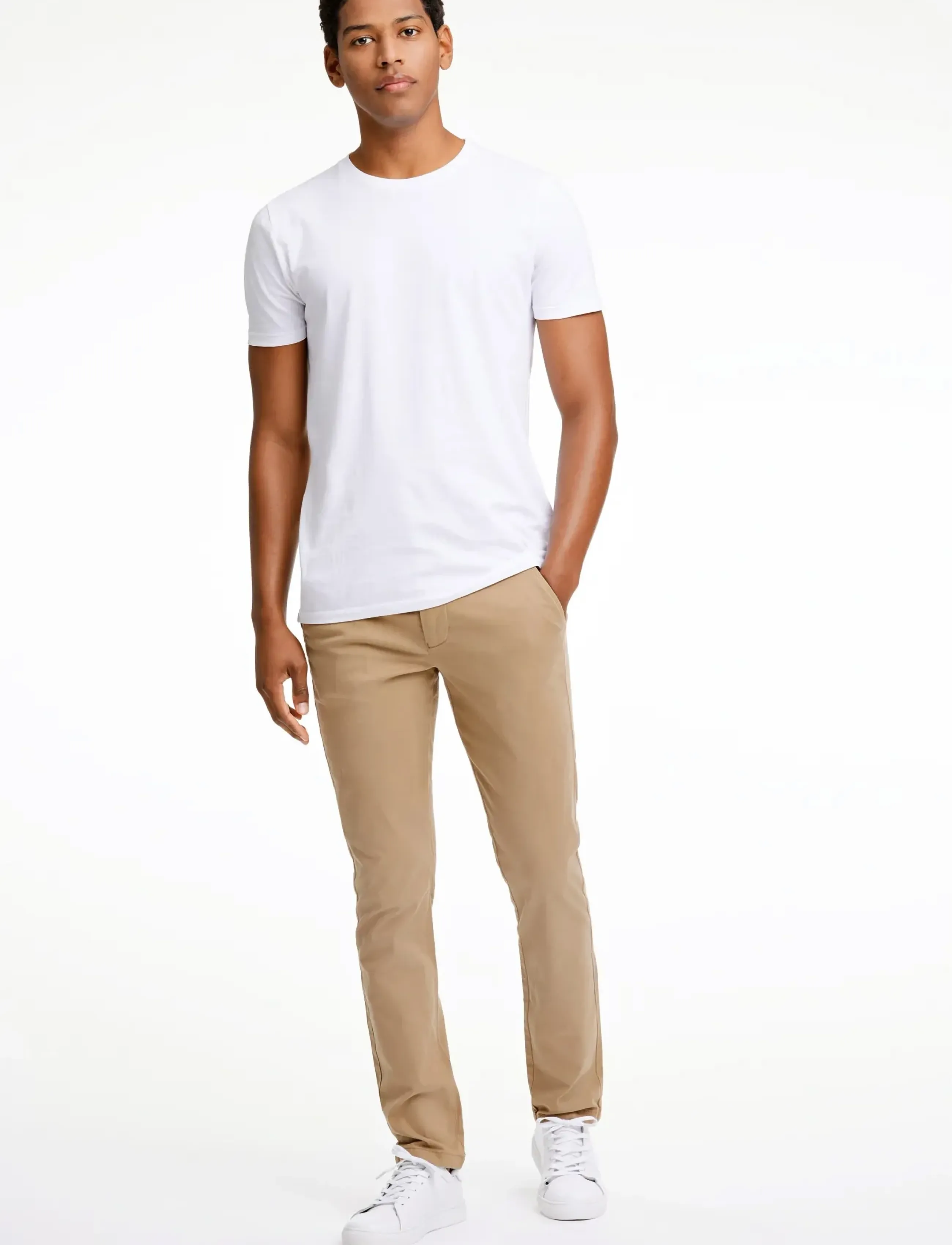 Lindbergh Superflex chino pants - Chinos - DEEP SAND / beige