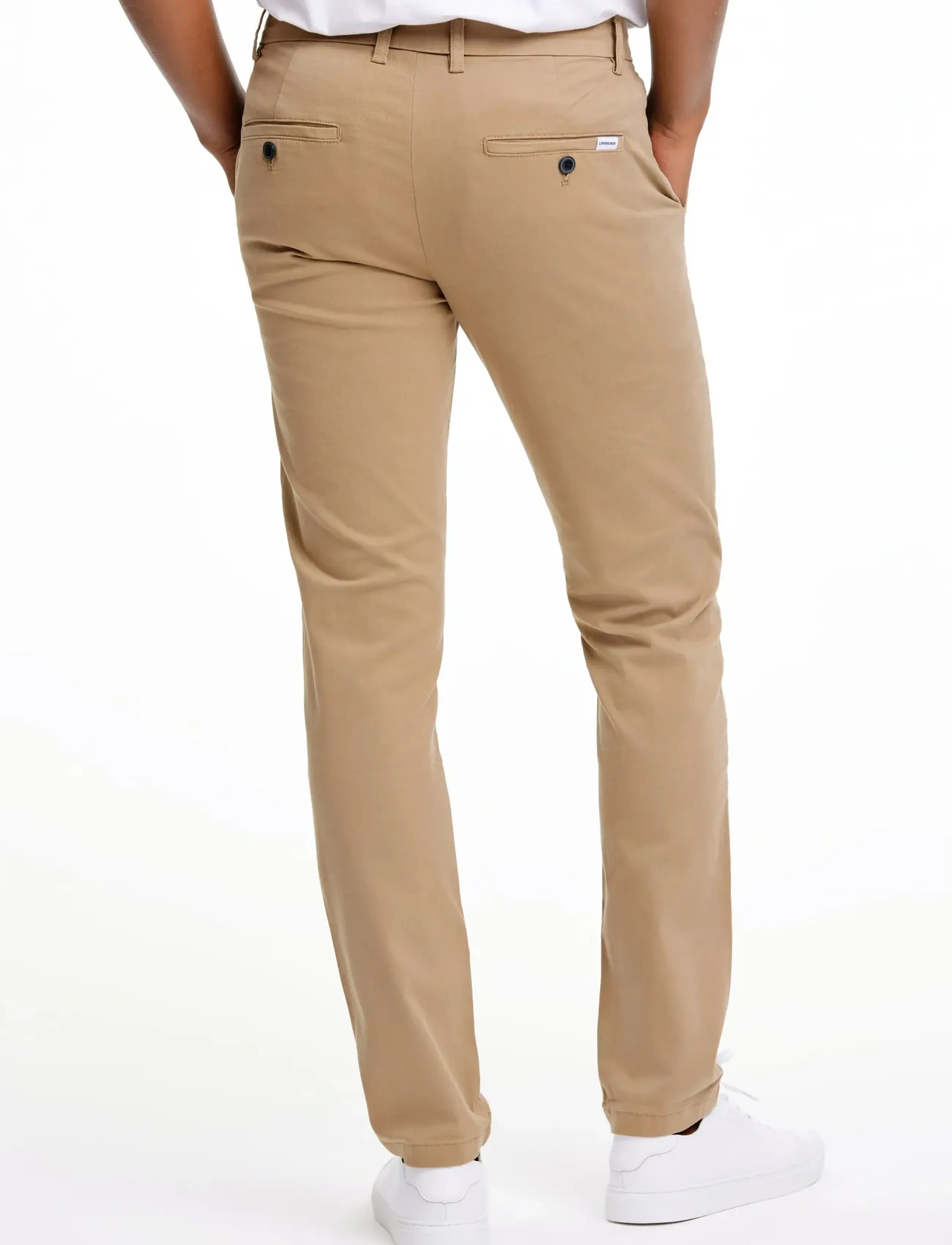 Lindbergh - Superflex chino pants - chinos - deep sand - 4