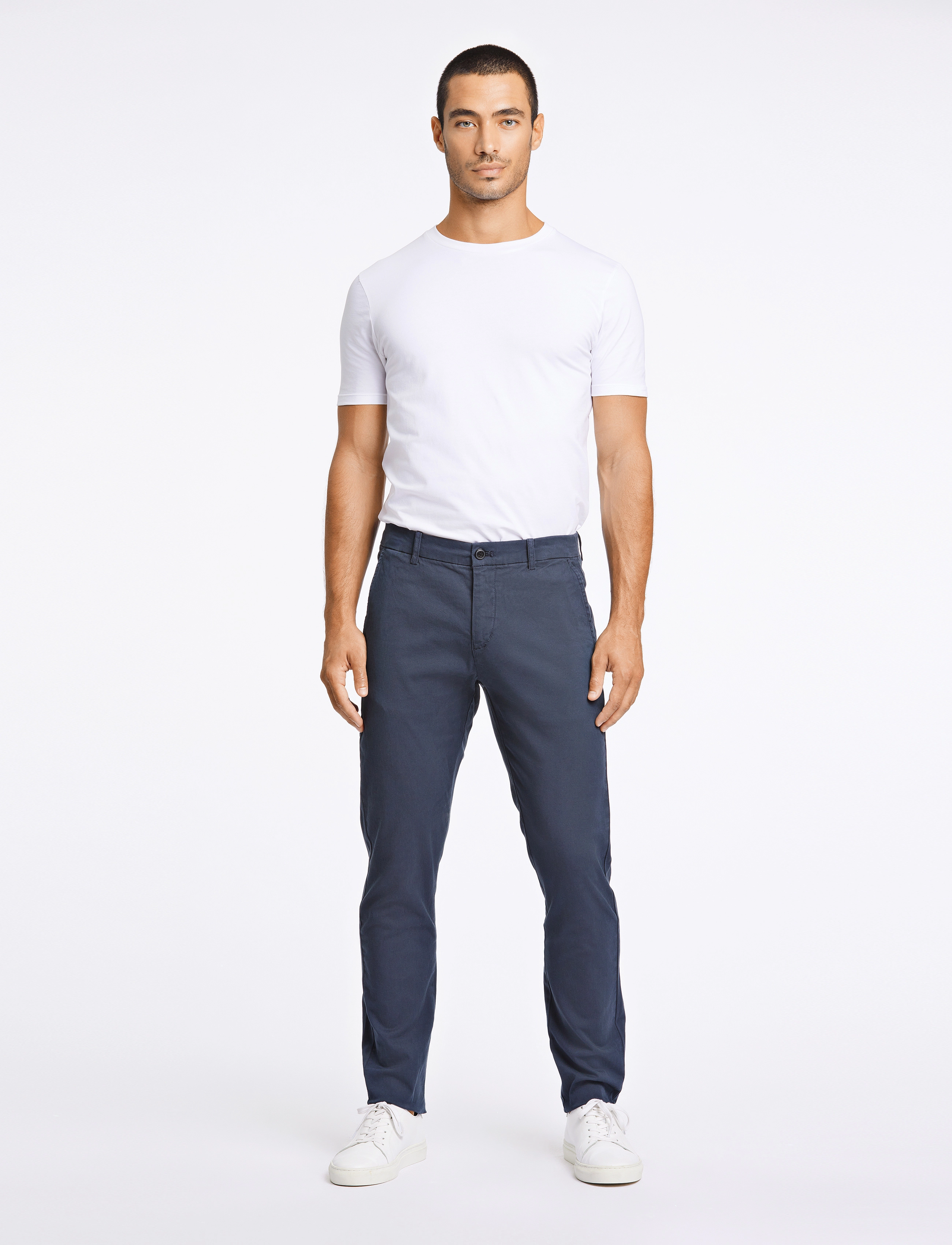 Lindbergh Superflex Chino Pants, 32 x 32, Navy, Bukser > Chinos, Herre