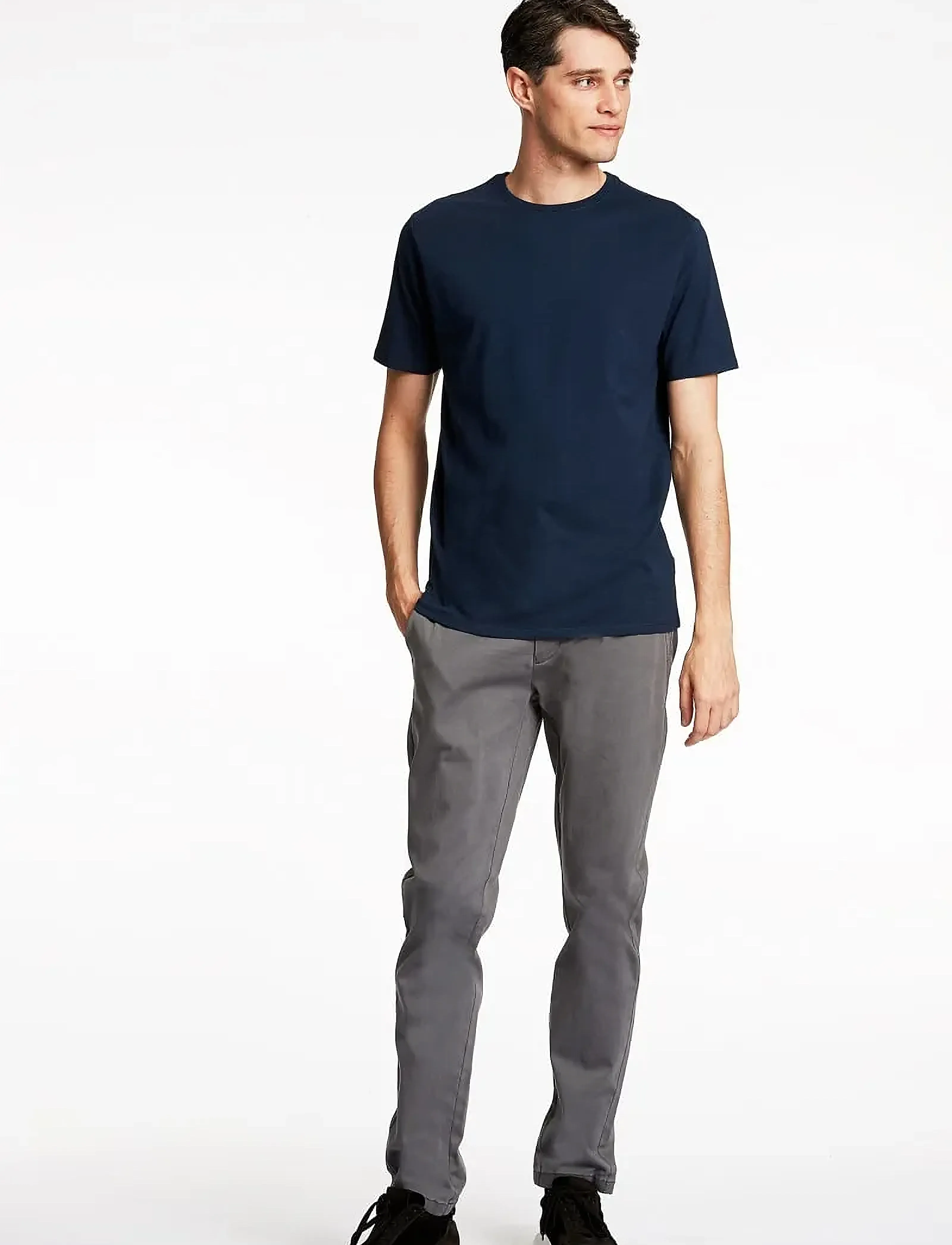 Lindbergh Superflex Chino Pants, 32 x 32, Grey, Bukser > Chinos, Herre