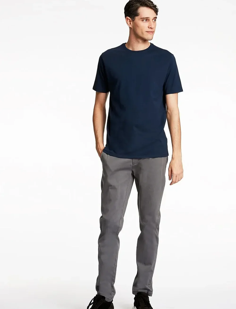Lindbergh - Superflex chino pants - chinos - dk deep grey - 0