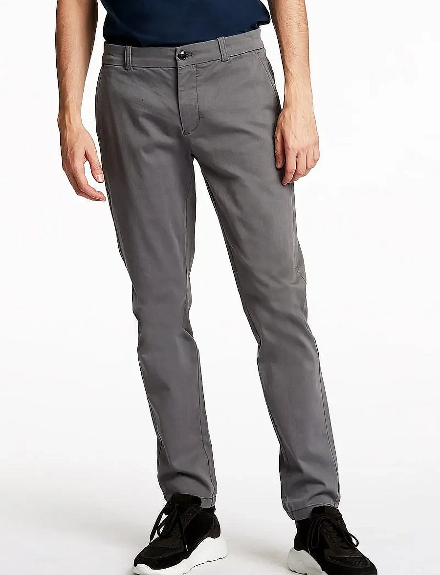 Lindbergh - Superflex chino pants - chinos - dk deep grey - 4