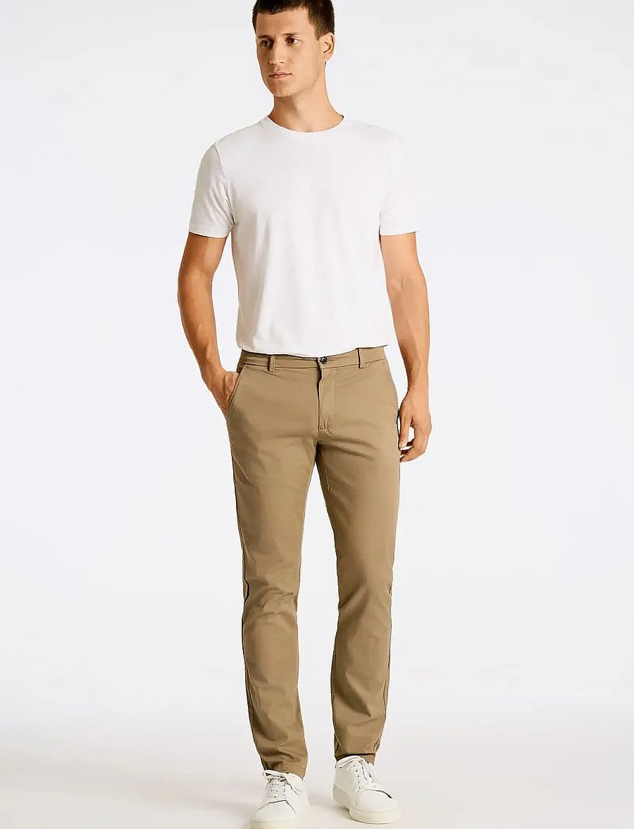 Lindbergh - Superflex chino pants - chinos - dk stone - 0
