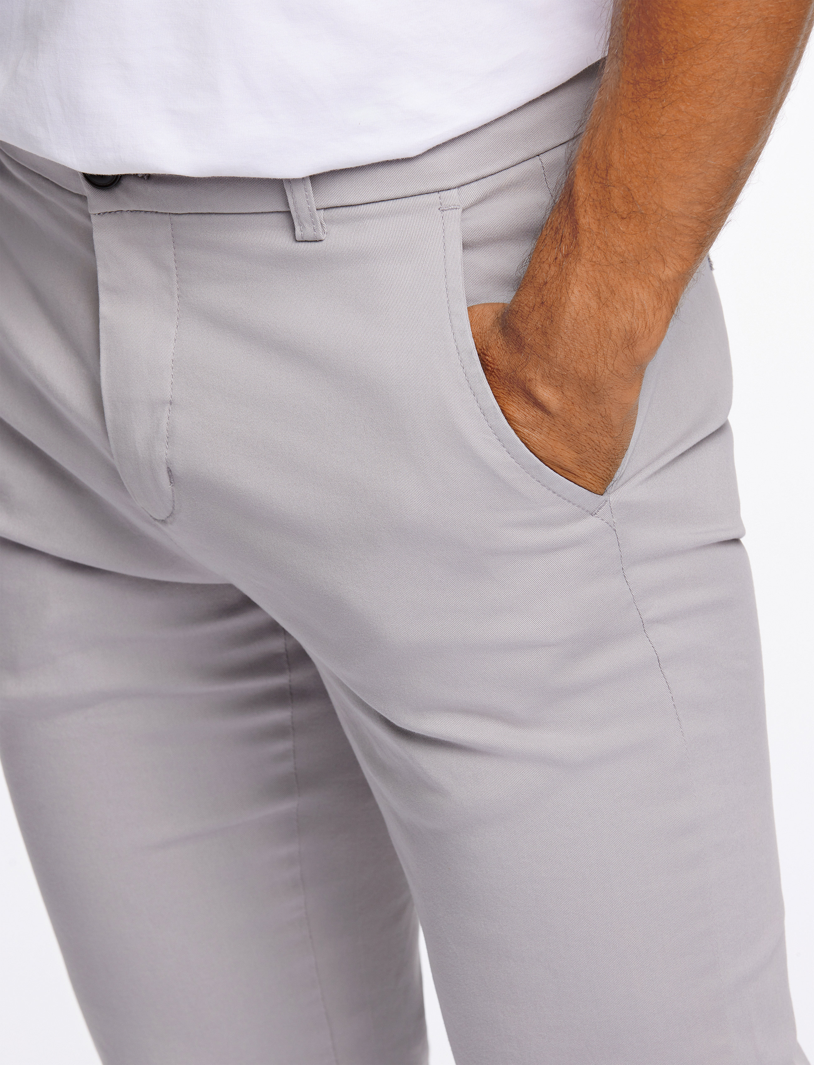 Lindbergh - Superflex chino pants - chinos - lt grey - 5