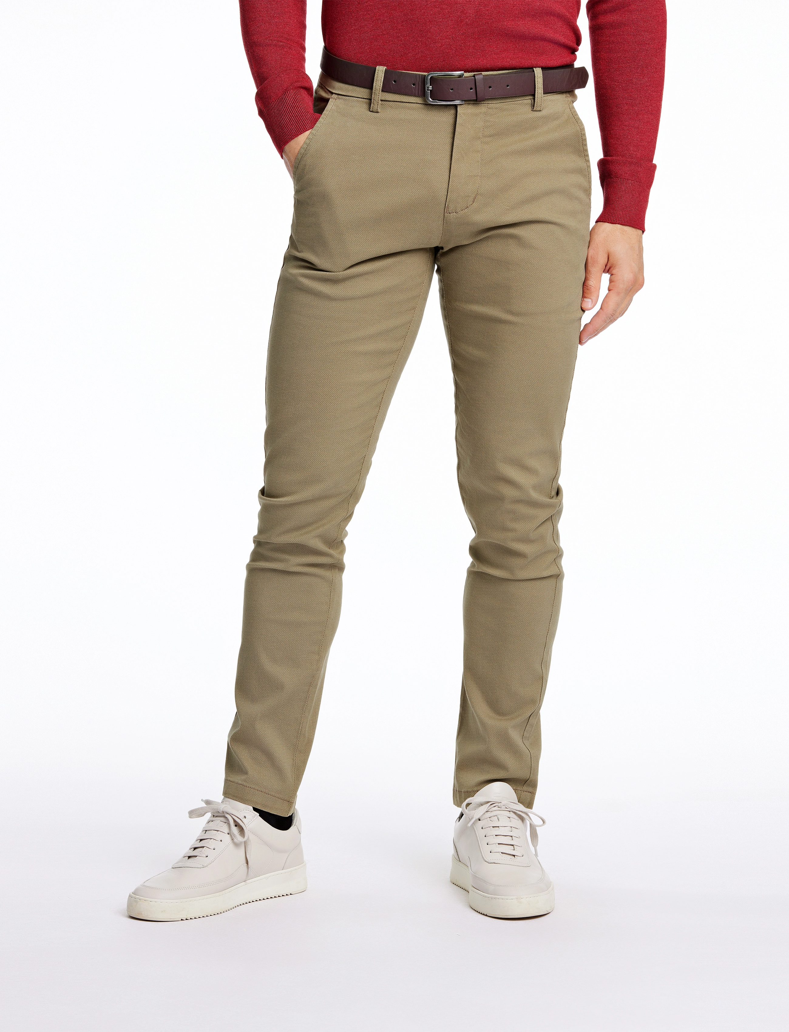 Lindbergh - AOP Superflex Chino Pants - lt army - 2