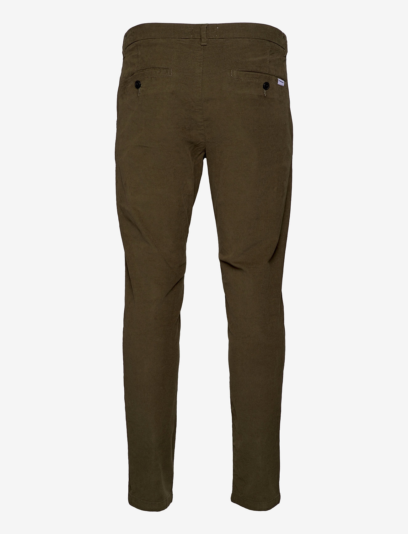 Lindbergh - Stretch corduroy cropped pants - dk army - 1