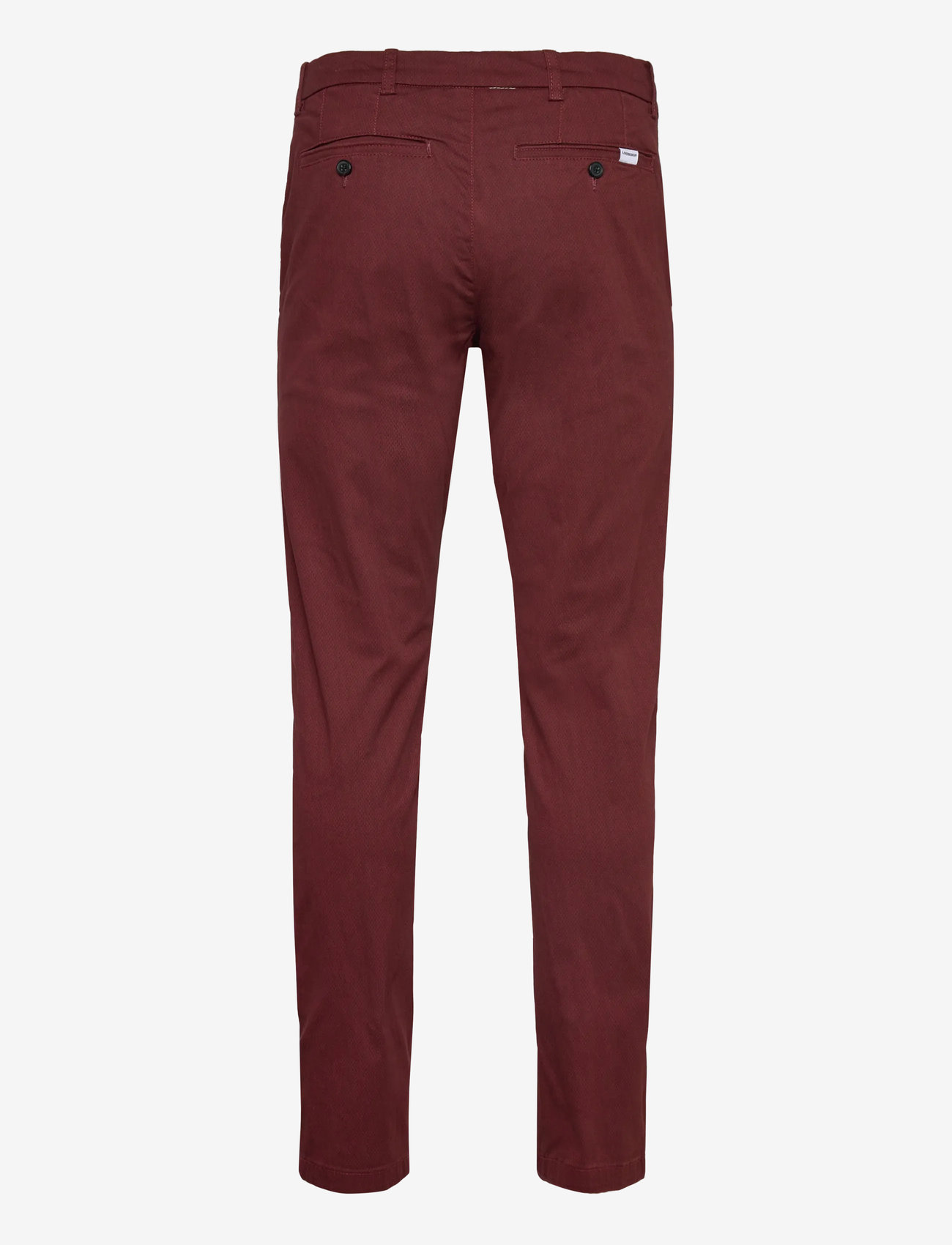 Lindbergh - AOP superflex chino pants - chino püksid - burnt red - 2