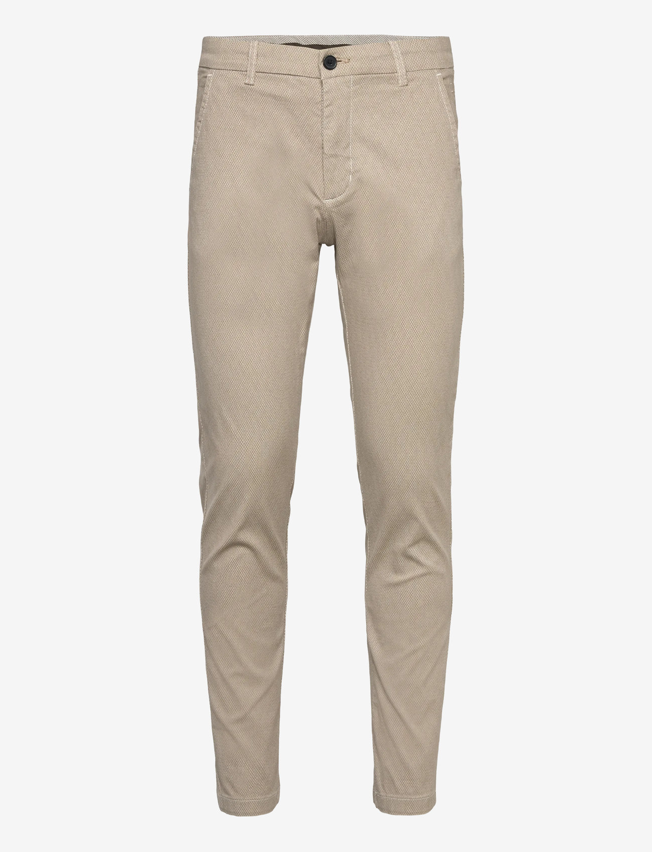 Lindbergh - AOP superflex chino pants - chinos - cream white - 1