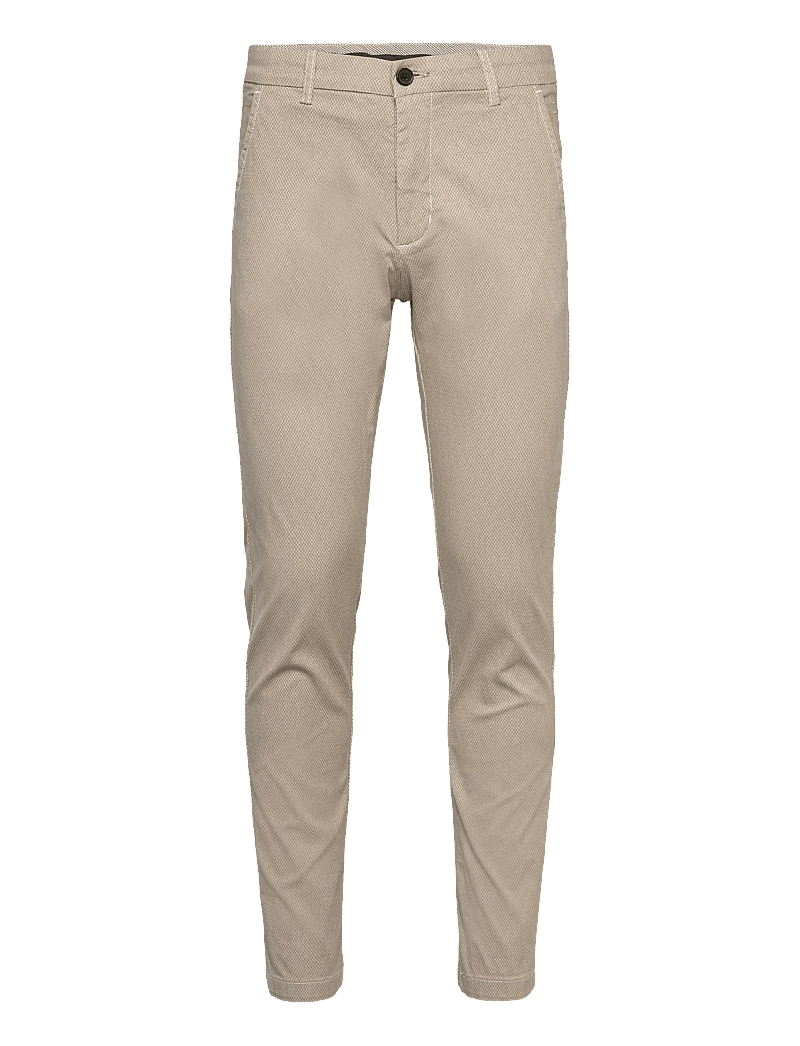 Lindbergh - AOP superflex chino pants - chinot - cream white - 1