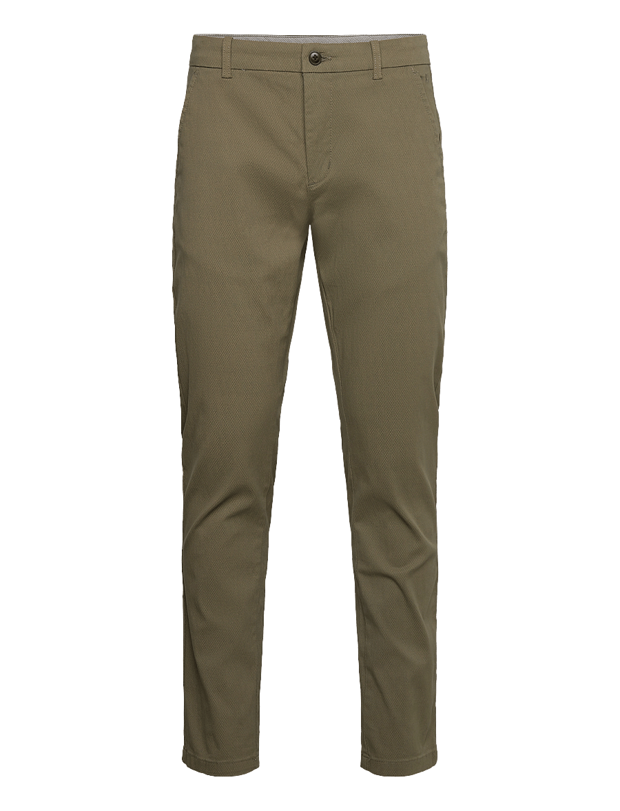 Lindbergh - AOP superflex chino pants - chinos - dk army - 1