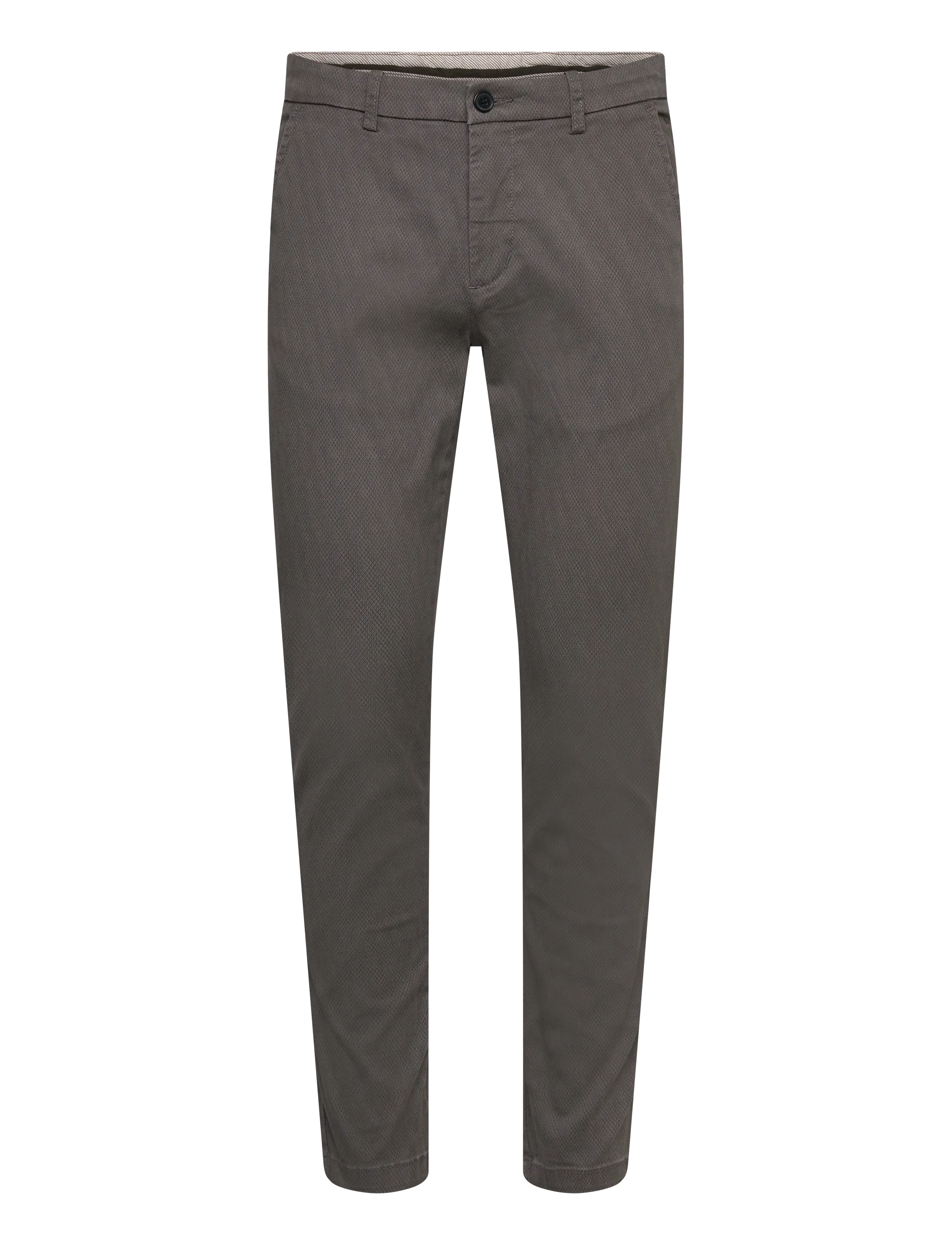 Lindbergh - AOP superflex chino pants - chinos - dk deep grey - 1