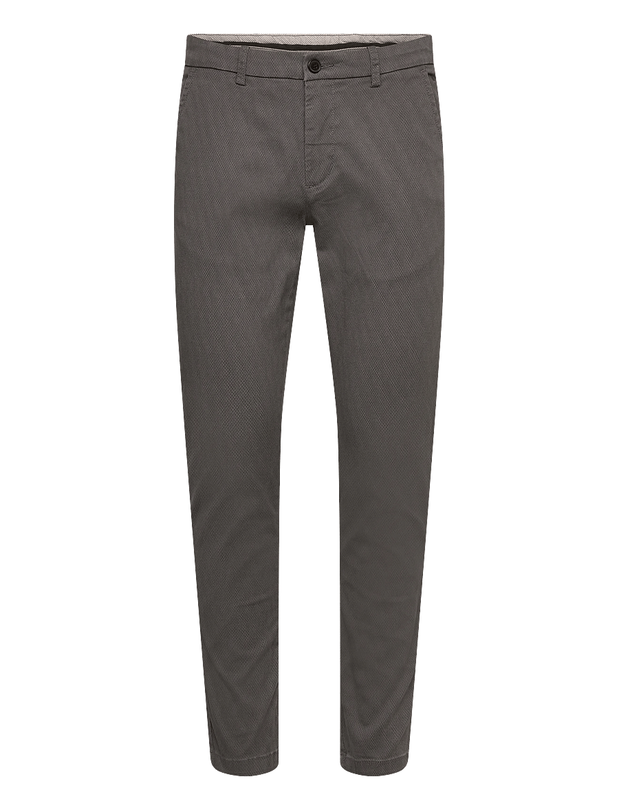 Lindbergh - AOP superflex chino pants - chinos - dk deep grey - 1