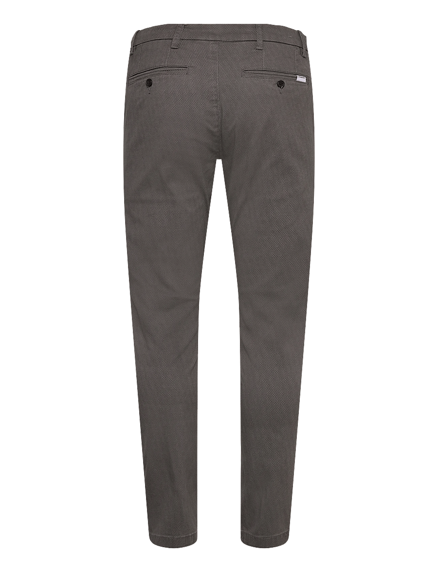 Lindbergh - AOP superflex chino pants - chinos - dk deep grey - 2