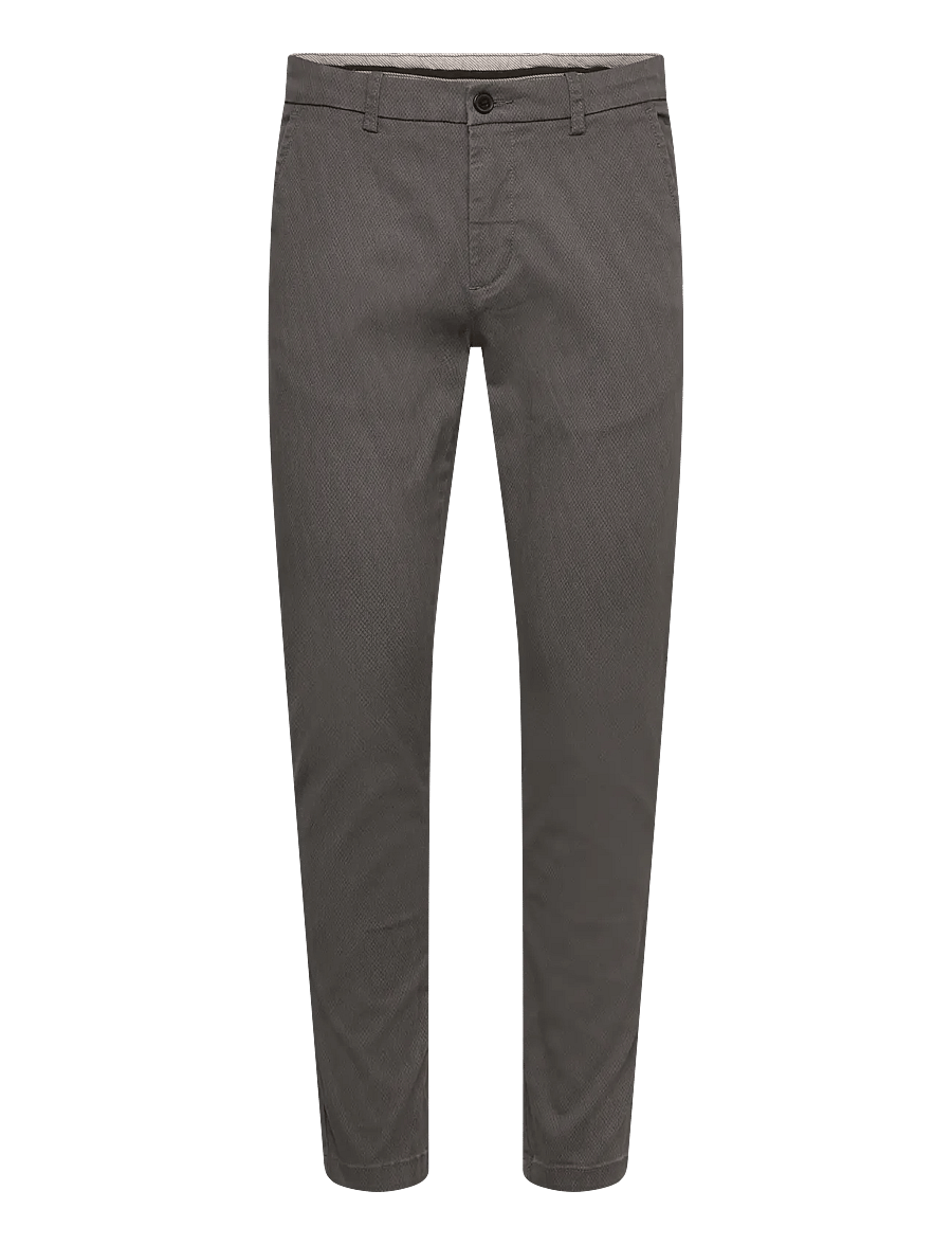 Lindbergh - AOP superflex chino pants - chinos - dk deep grey - 1