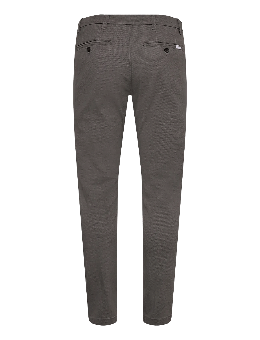Lindbergh - AOP superflex chino pants - chinos - dk deep grey - 2