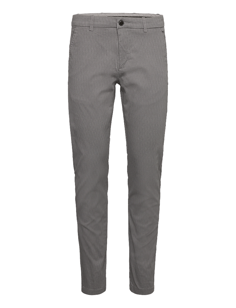 Lindbergh - AOP superflex chino pants - chino püksid - lt grey - 0