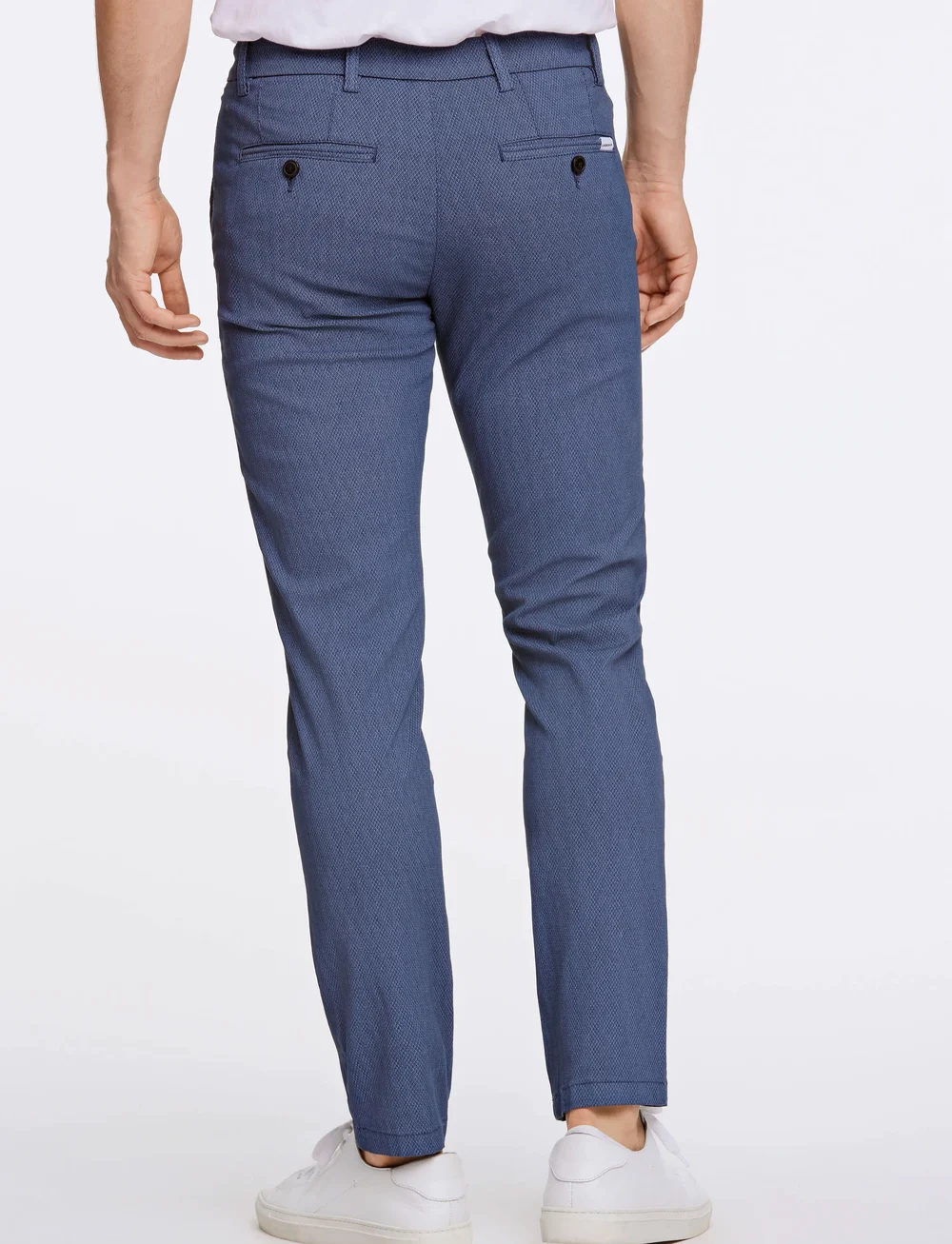 Lindbergh - AOP superflex chino pants - chinos - navy - 3