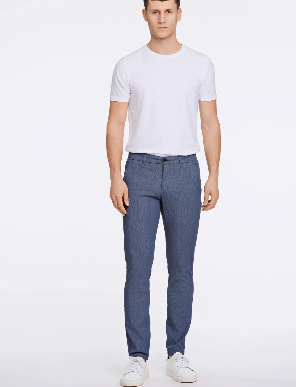 Lindbergh - AOP superflex chino pants - chinos - navy - 4