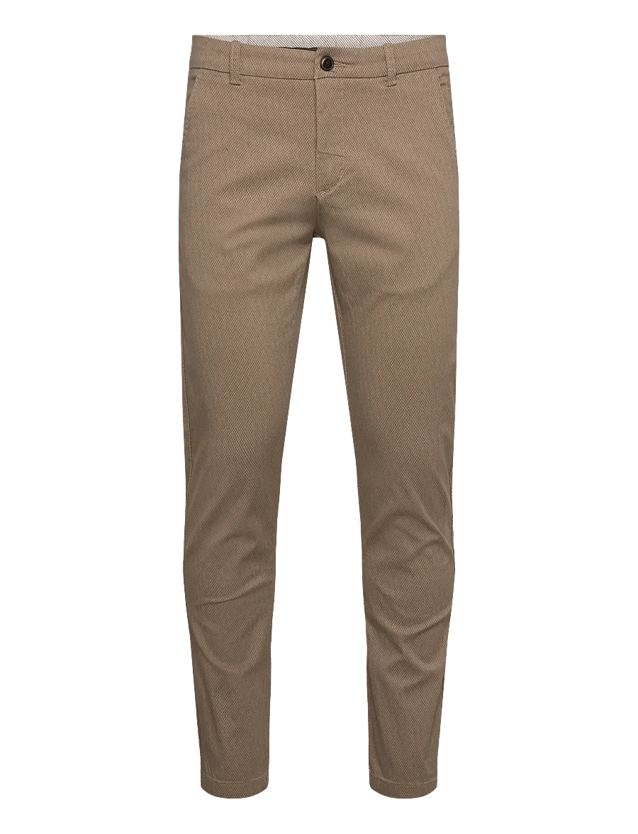 Lindbergh - AOP superflex chino pants - chino's - sand - 1